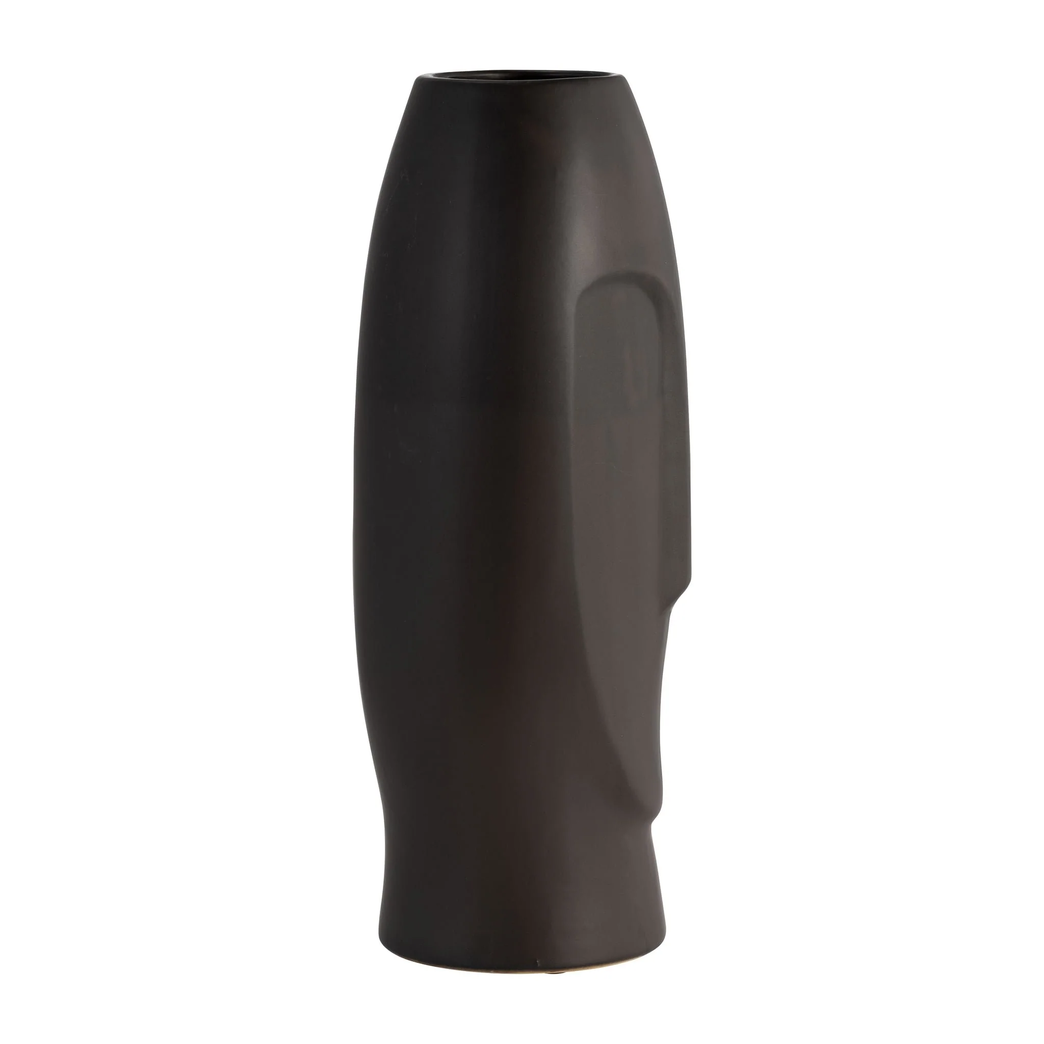 14"h Face Vase, Black - Image 3