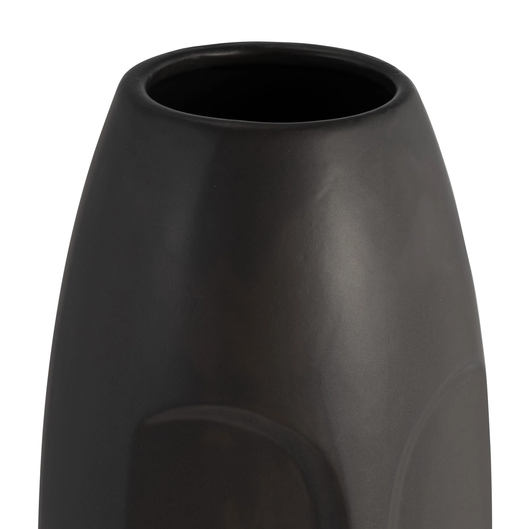 14"h Face Vase, Black - Image 5