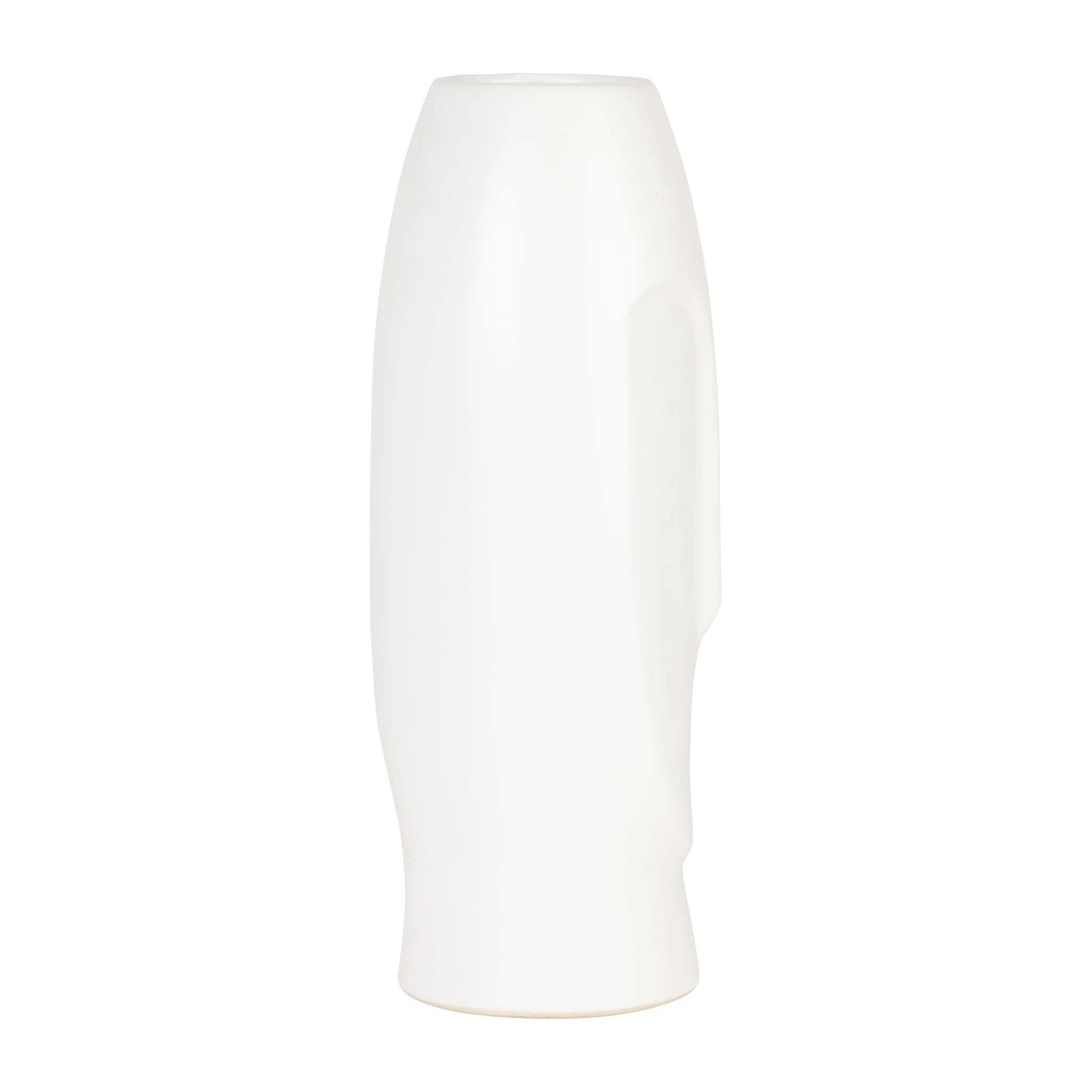14"h Face Vase, White - Image 4