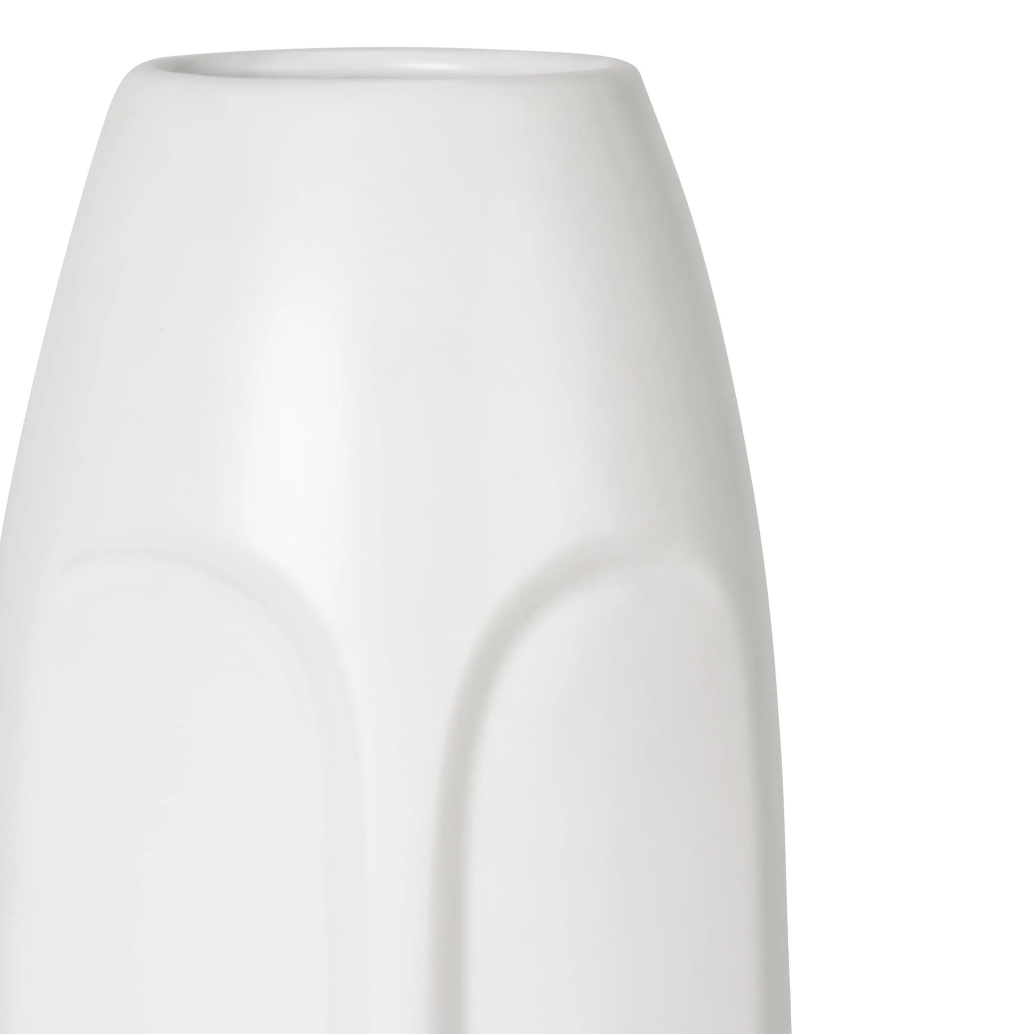 14"h Face Vase, White - Image 6