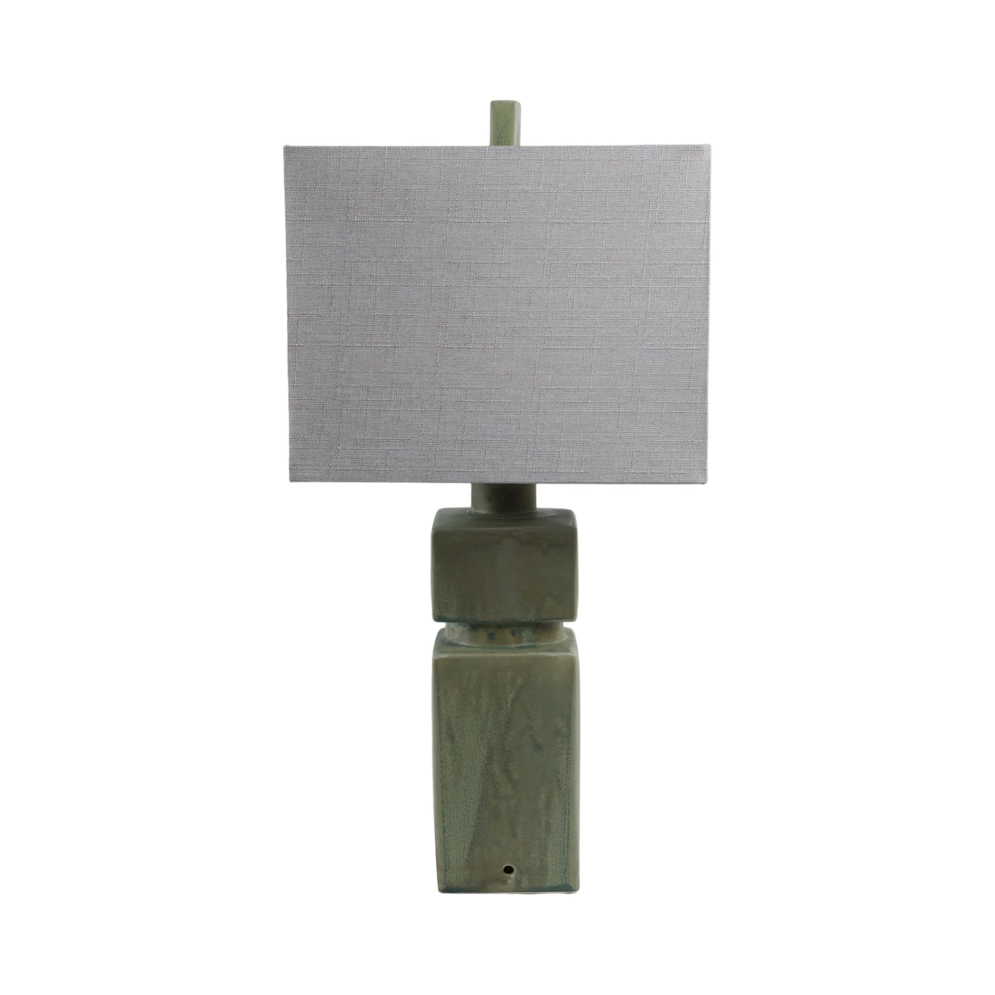 14x29" Reactive Finish Table Lamp, Green - Image 4