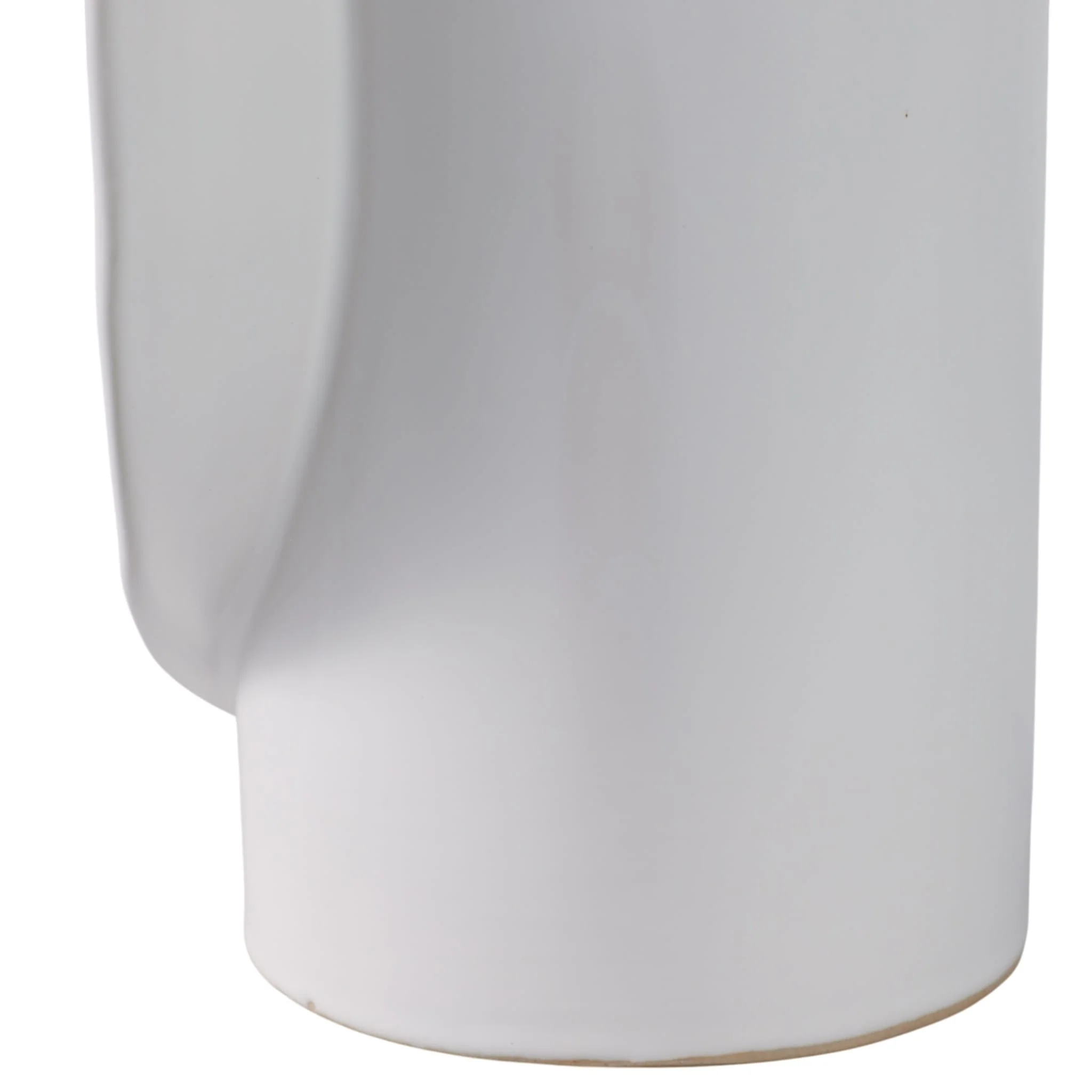 14x7" Wrap Around Vase, White - Image 5