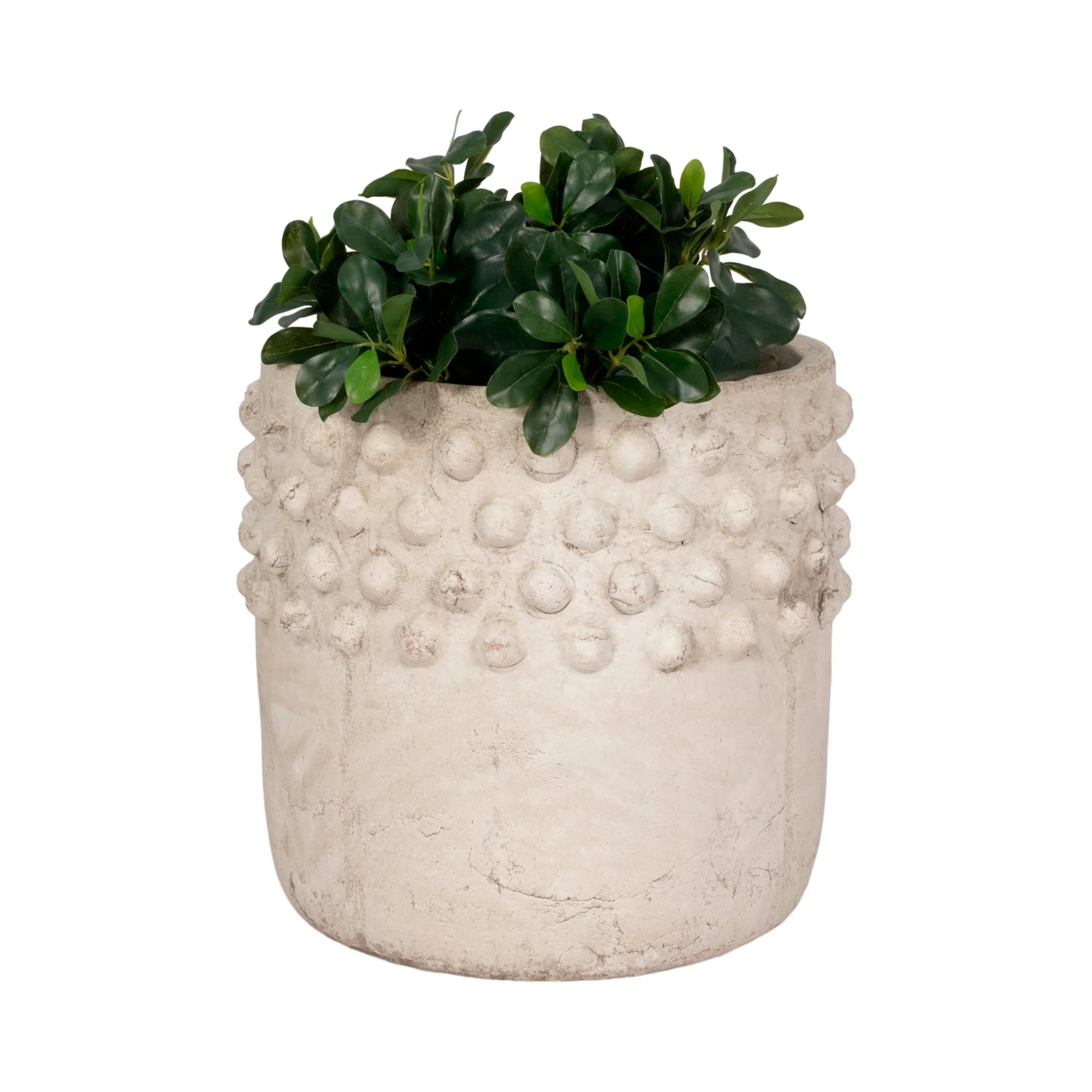 15" Half Bubble Weathered Planter, Ivor - Image 2