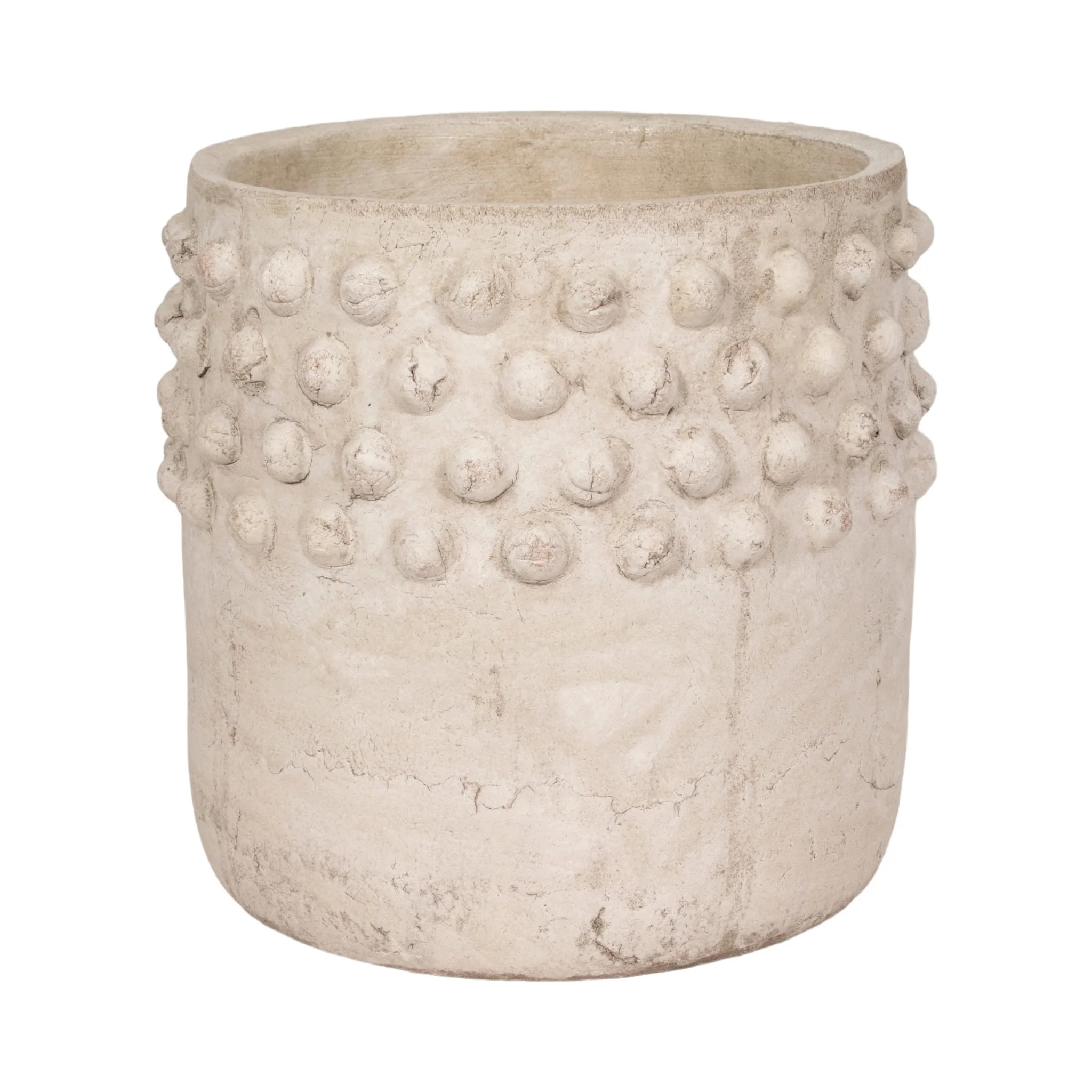 15" Half Bubble Weathered Planter, Ivor - Image 3