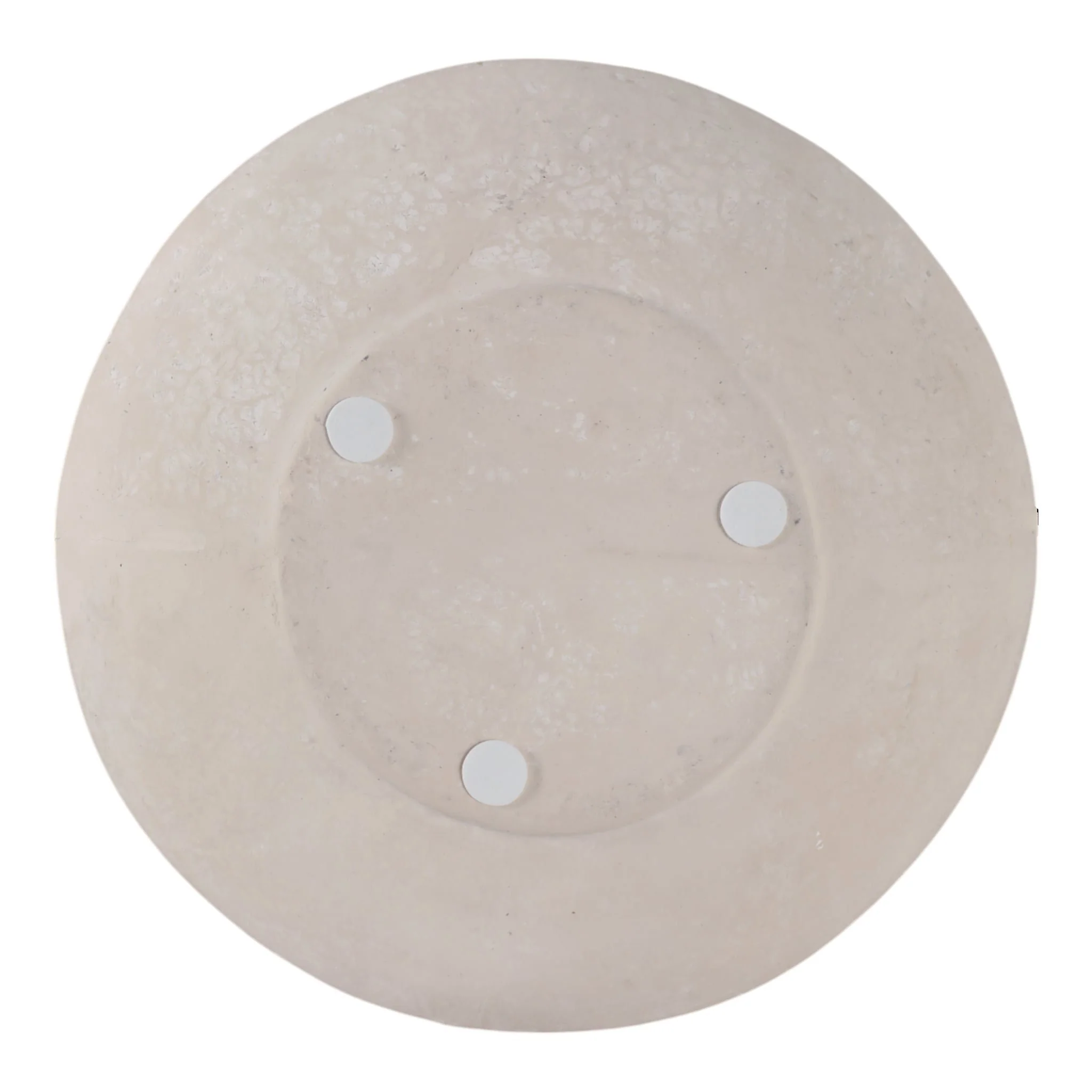 15x15" Wide Paper Mache Vase With Handles, White - Image 7