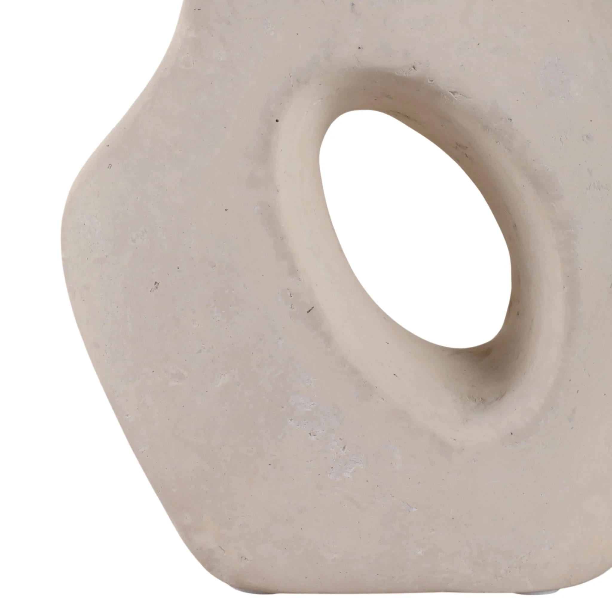 15x8" Paper Mache Squiggle Sculpture, White - Image 5