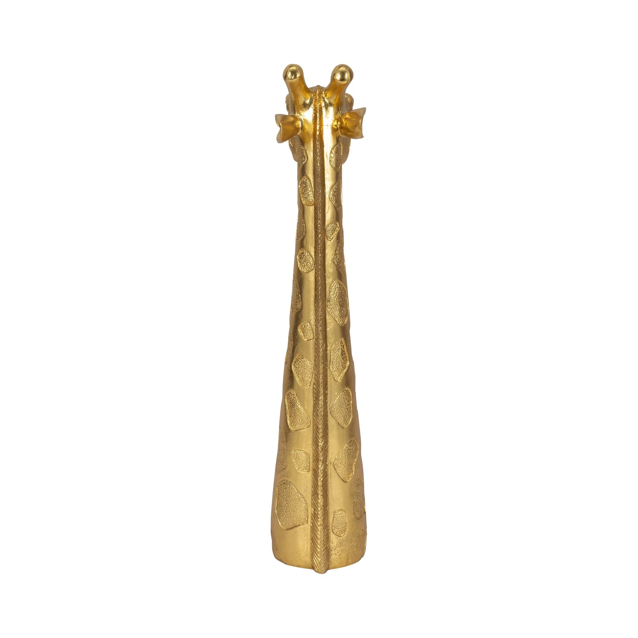 16" Giraffe Head Tabletop Decor, Gold - Image 4