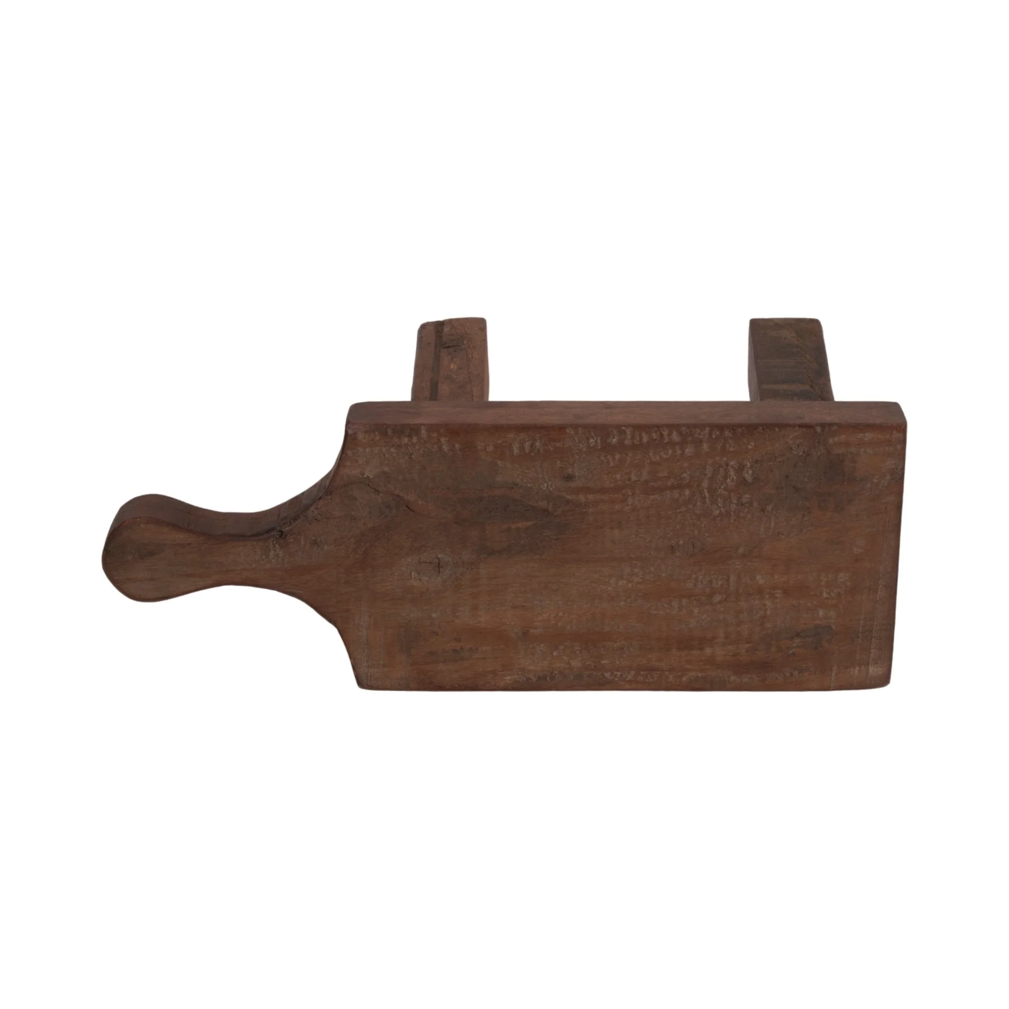 16" Reclaimed Wood Riser With Handle, Brown - Image 7