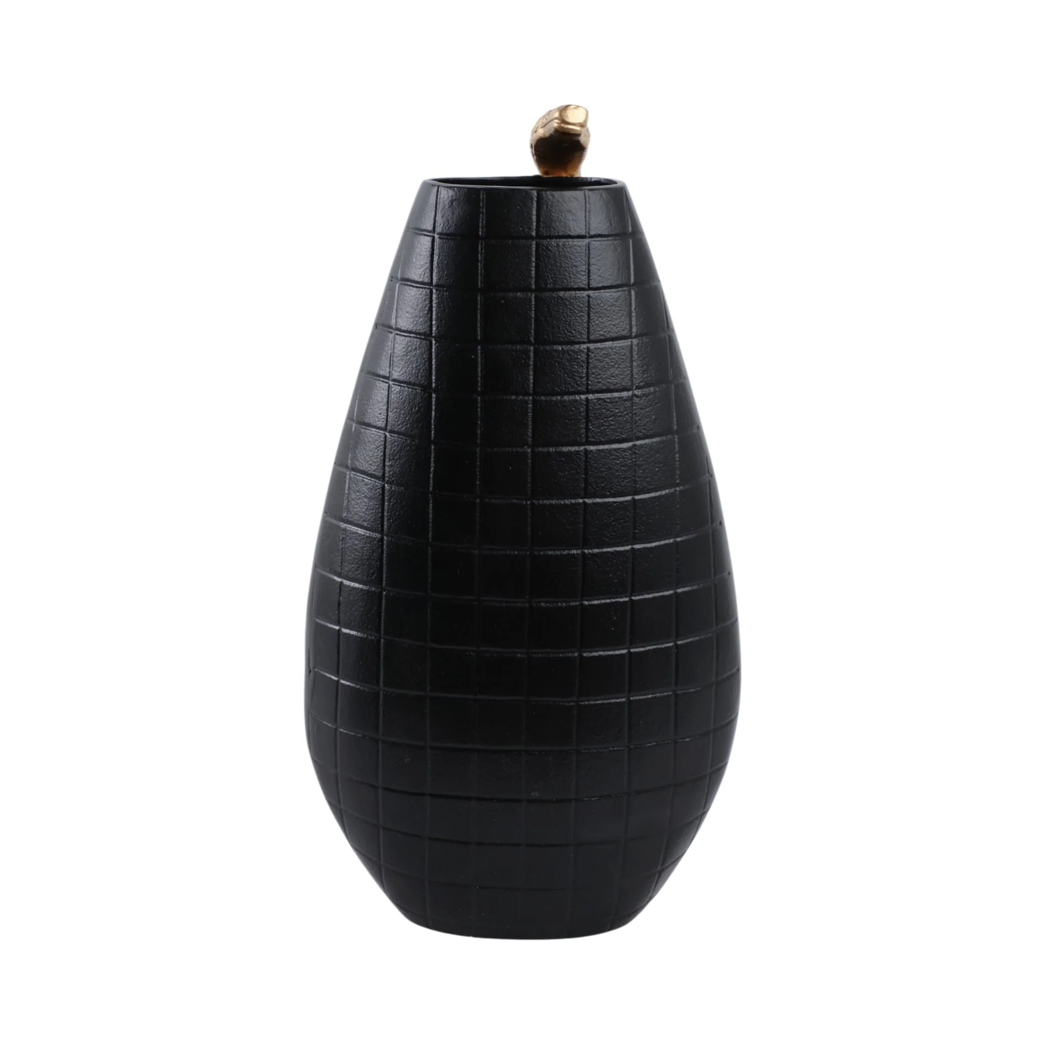 16x10" Curved Snake On Vase, Black/gold - Image 4