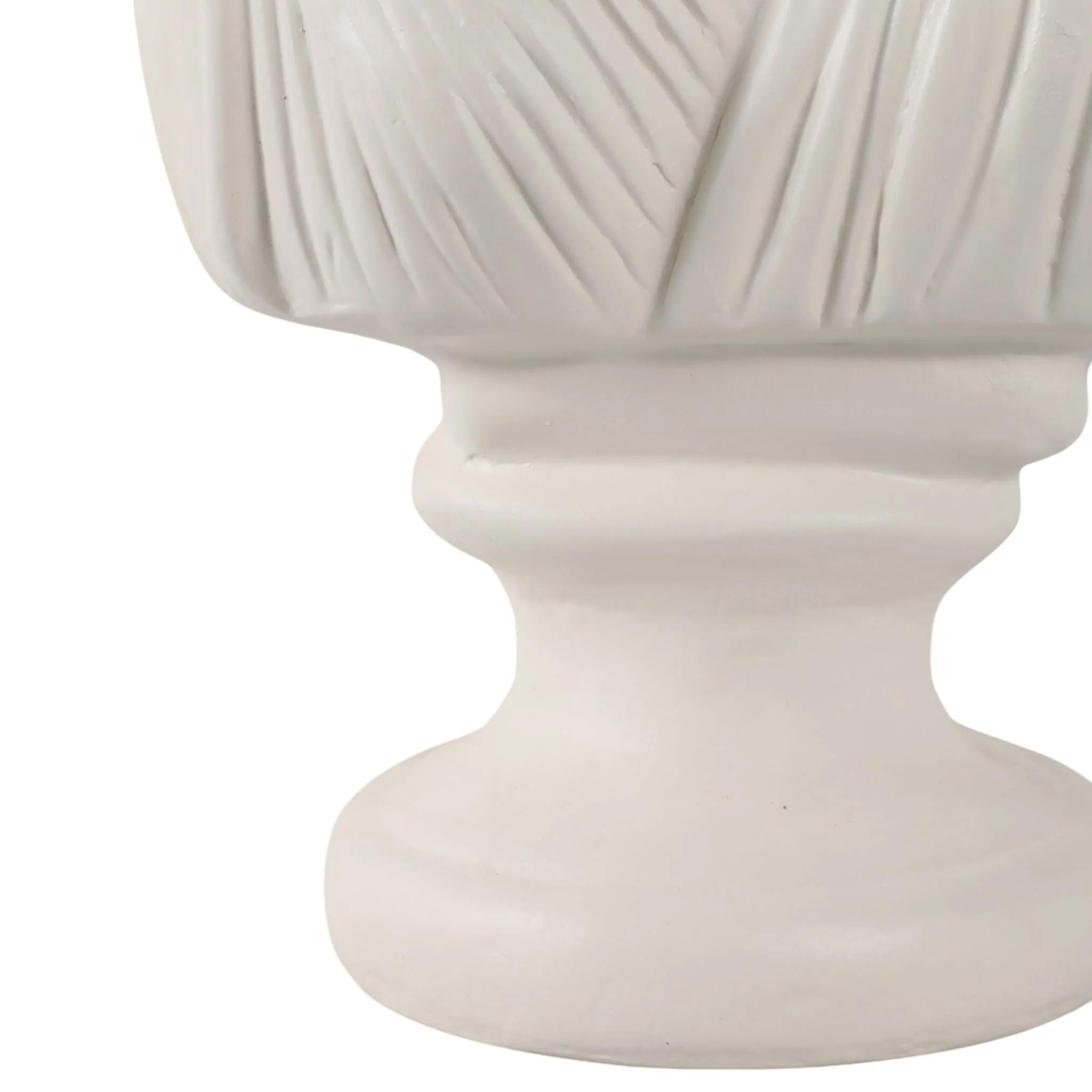16x15" Paper Mache Bust, Ivory - Image 5