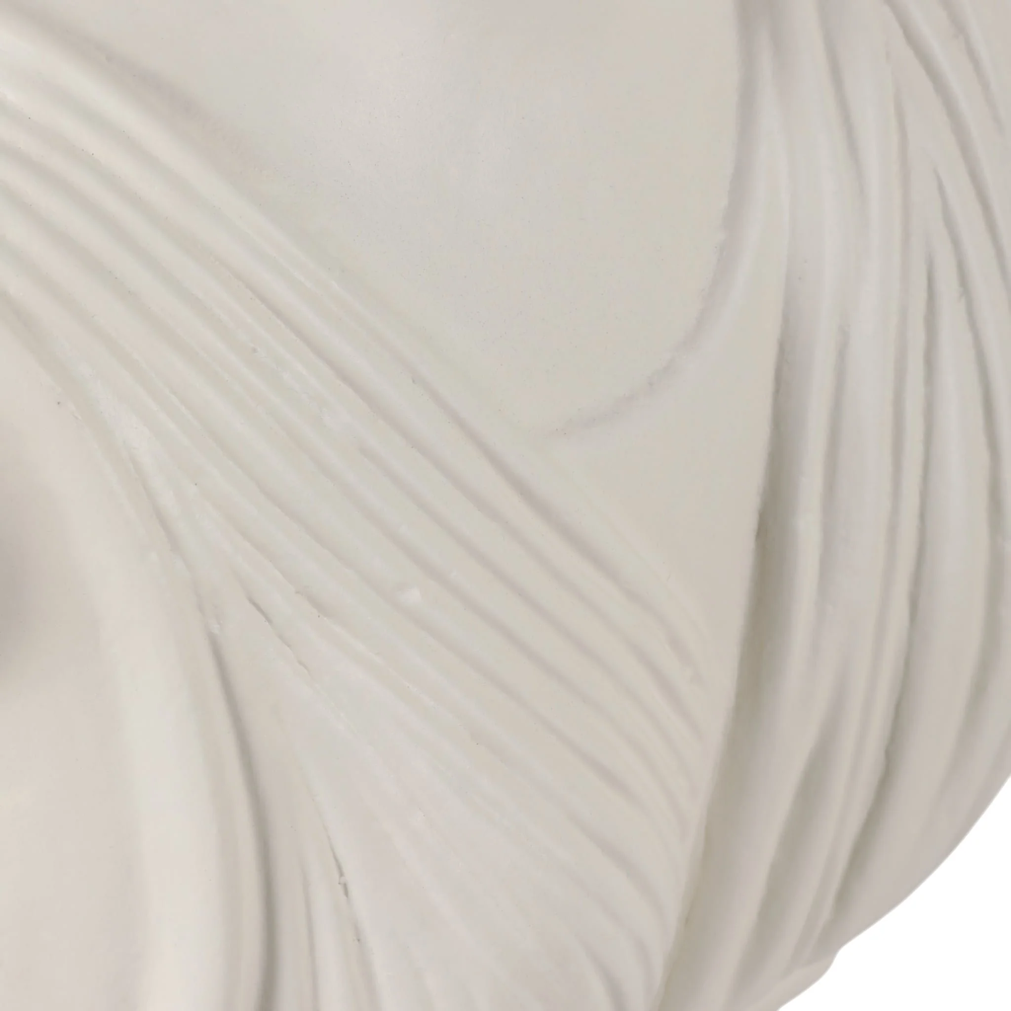16x15" Paper Mache Bust, Ivory - Image 6