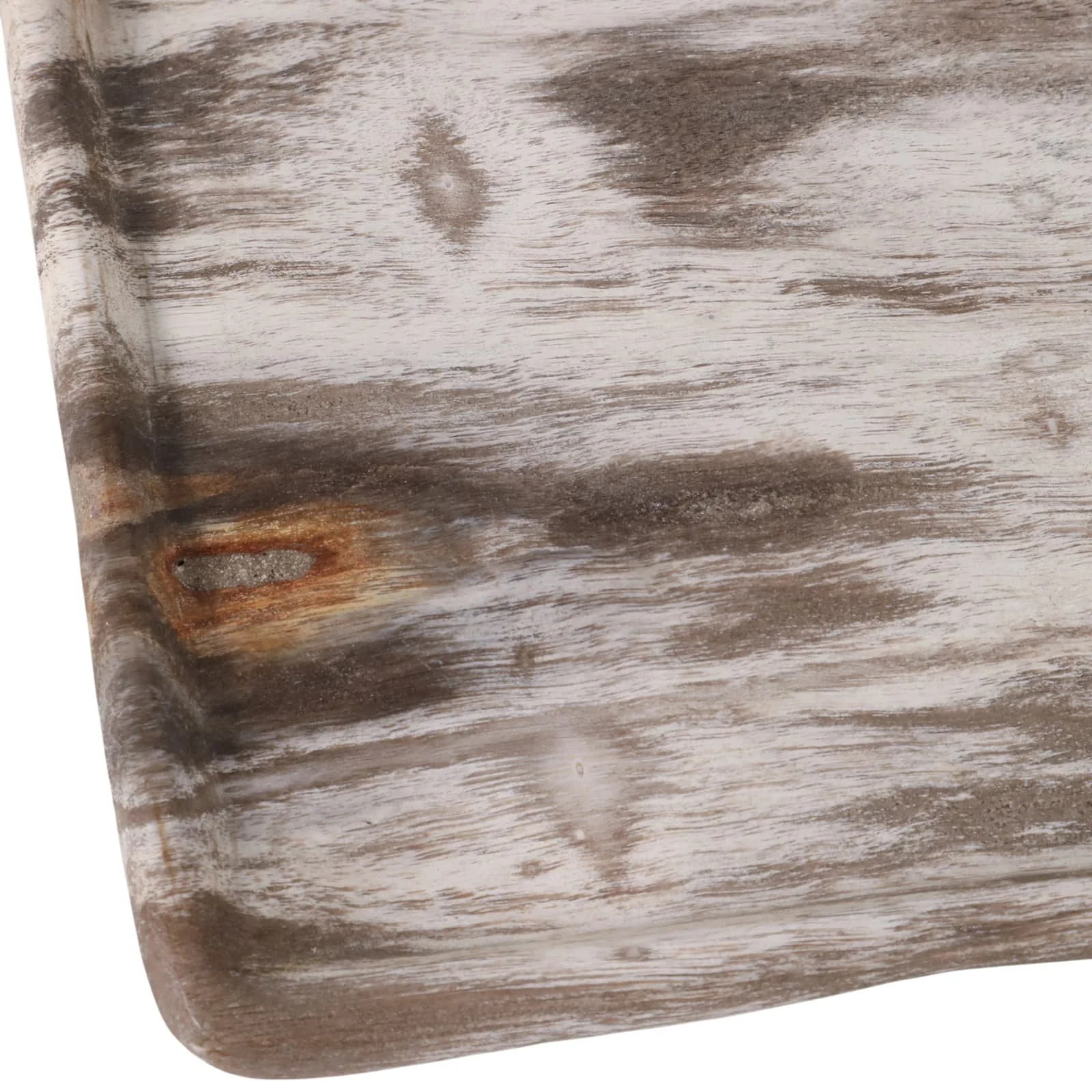 16x8" Petrified Wood Tray, Ivory - Image 6