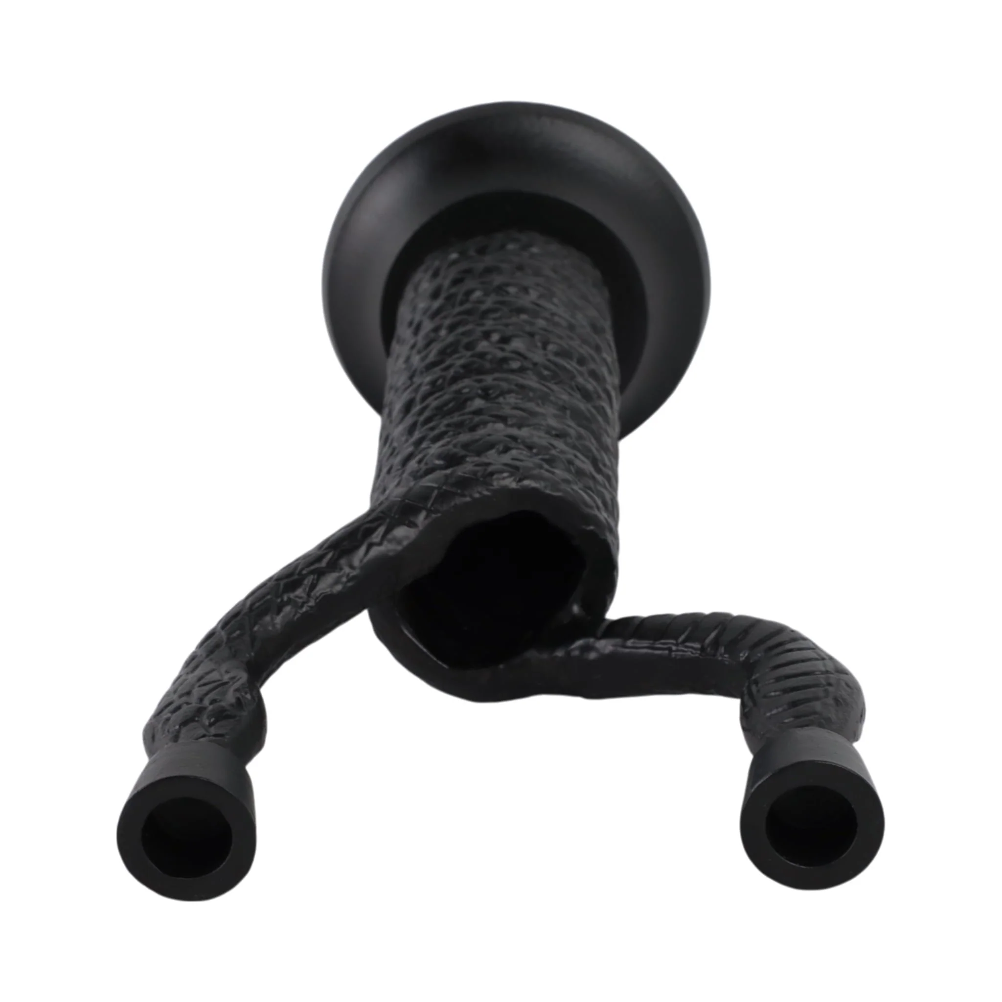 16x8" Twisted Snake 2-taper Holder, Black - Image 6
