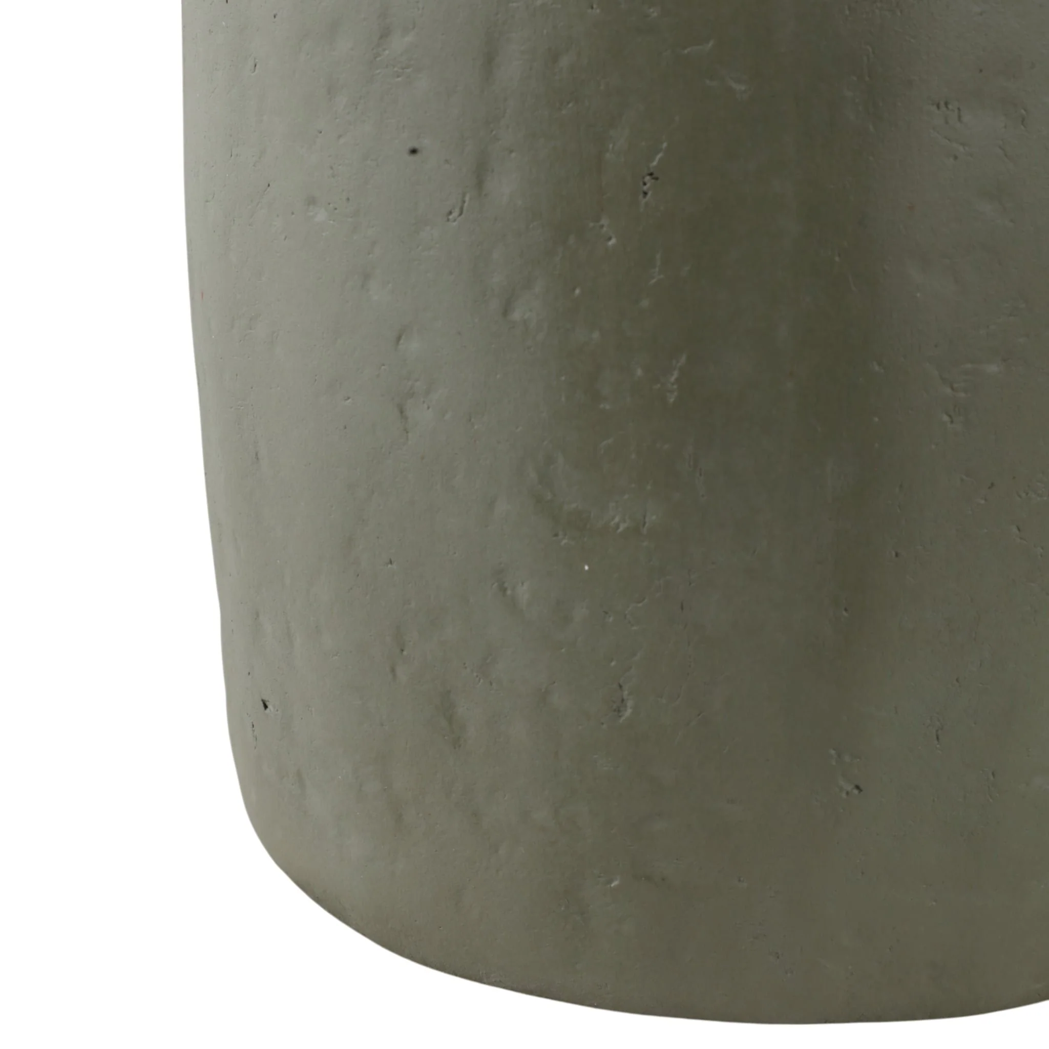 16x9" Ecomix Vase With Metal Handles, Green/ Black - Image 4