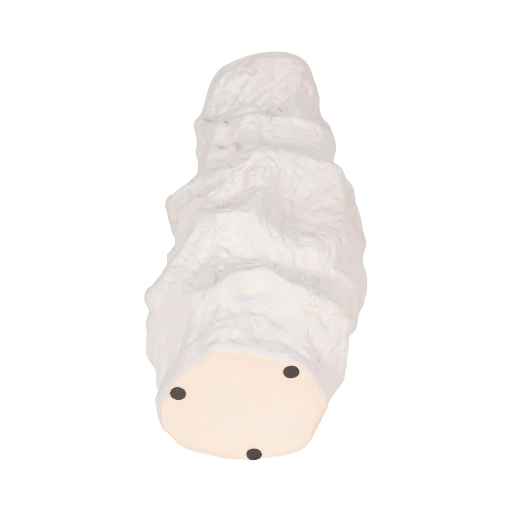 17" Jagged Textured Vase, White - Image 7