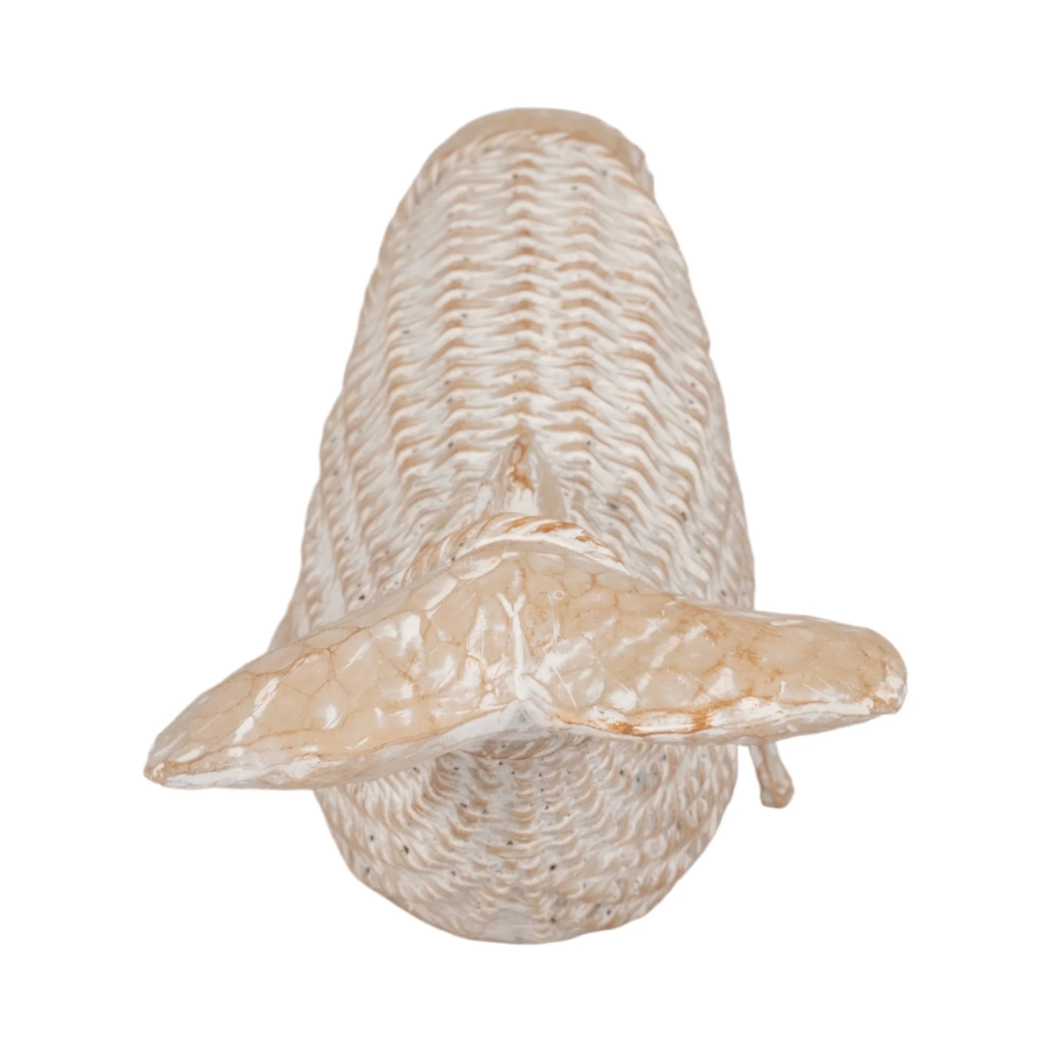 17" Resin Wicker Beluga Whale, White - Image 4