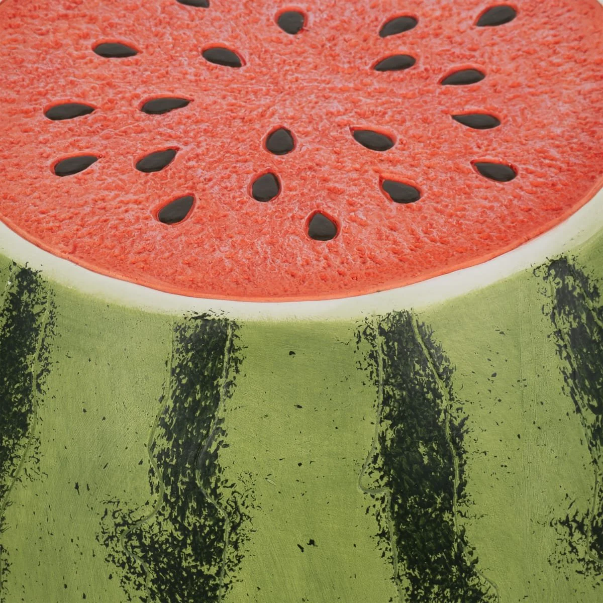 17" Watermelon Garden Stool, Green/pink - Image 4