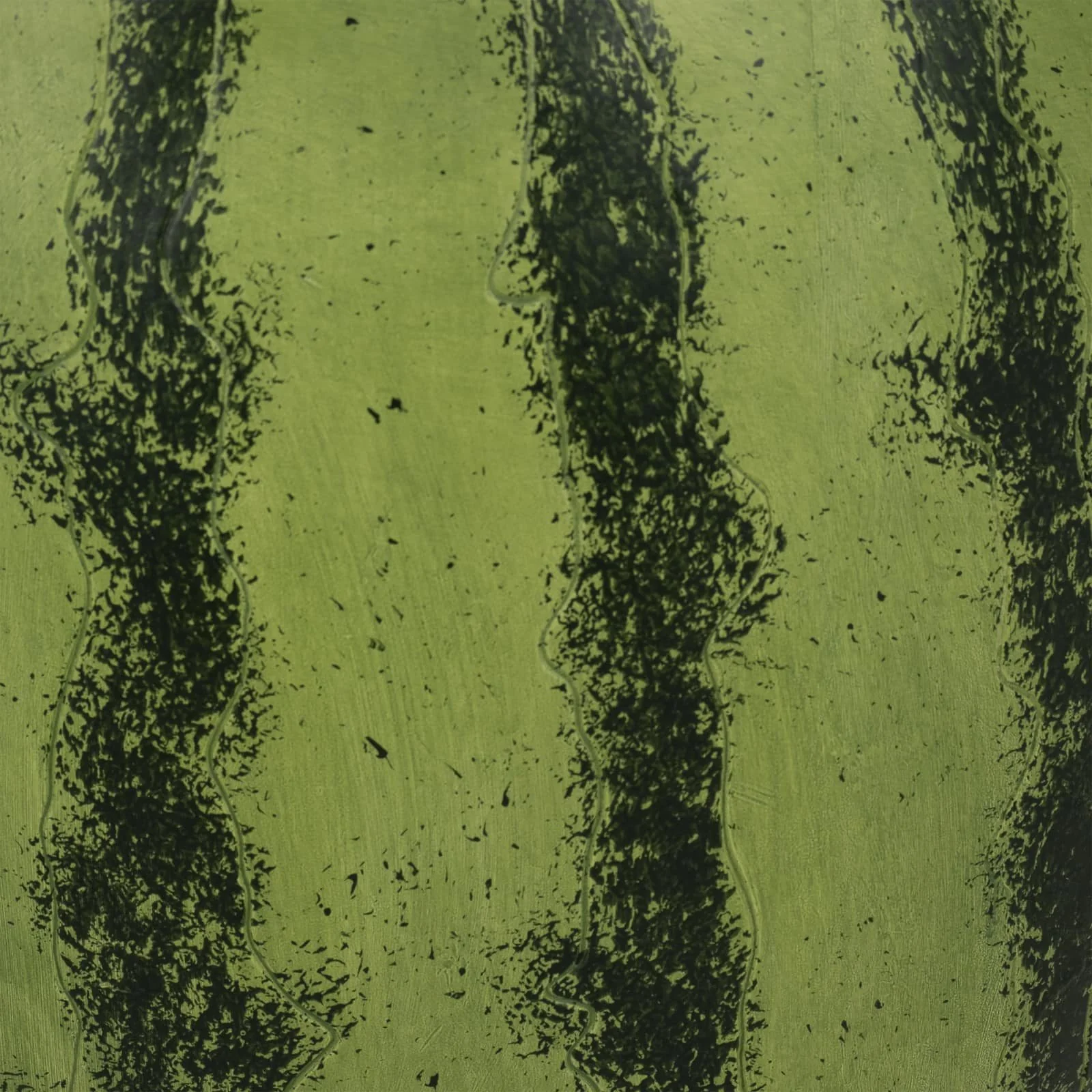17" Watermelon Garden Stool, Green/pink - Image 5