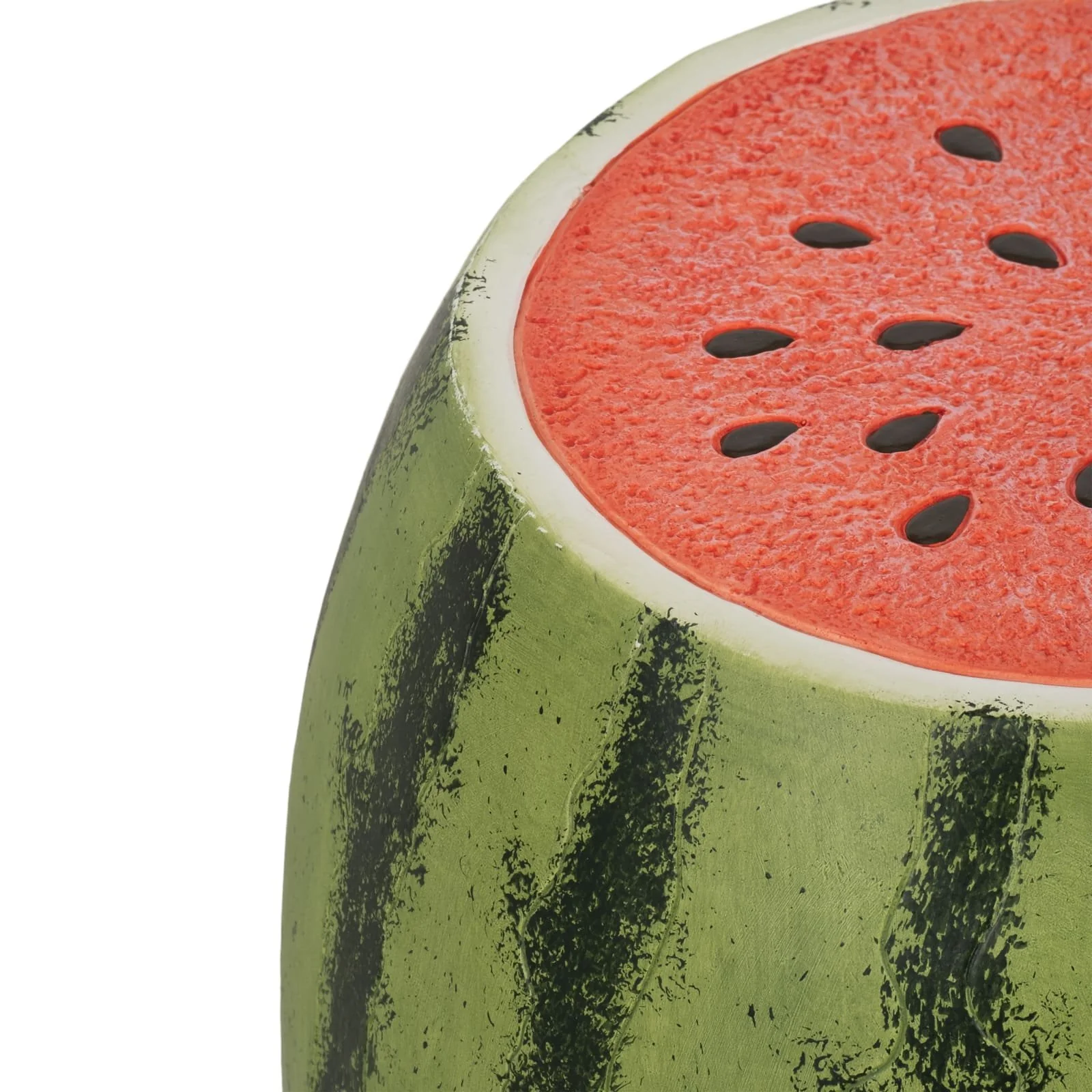 17" Watermelon Garden Stool, Green/pink - Image 6