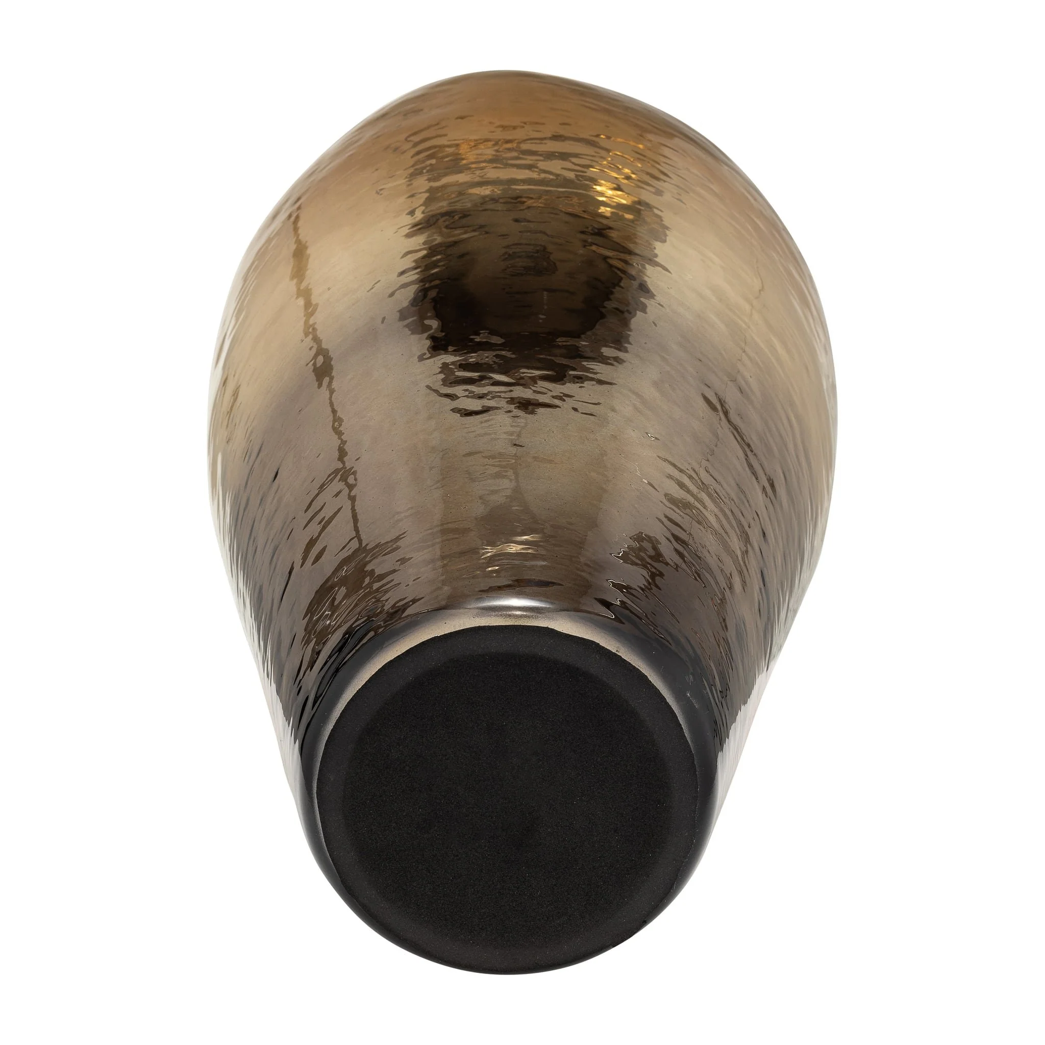 17"h Metal Vase W/ Lily Lid, Bronze - Image 8