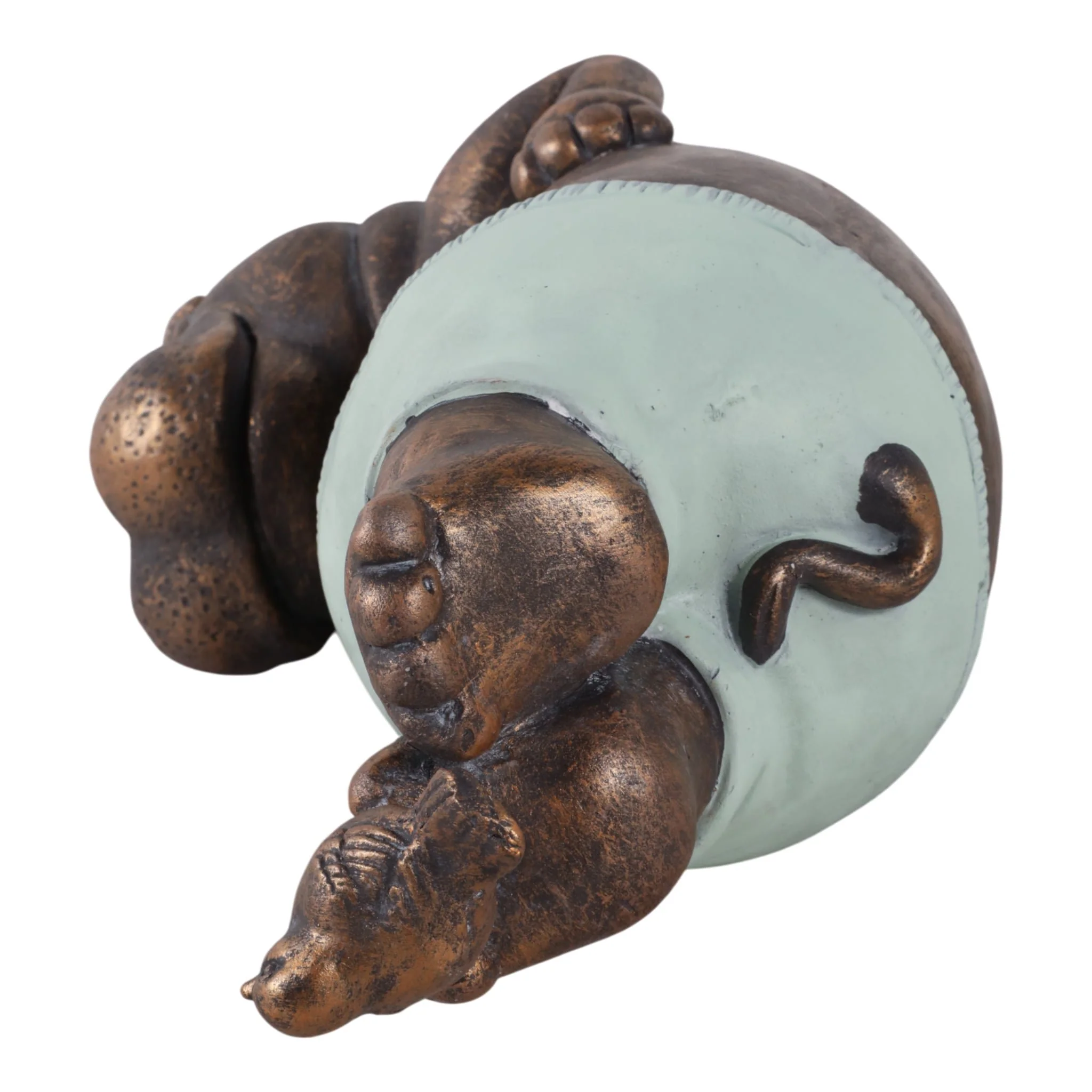 17x12" Feet In The Air Hippo, Bronze - Image 6