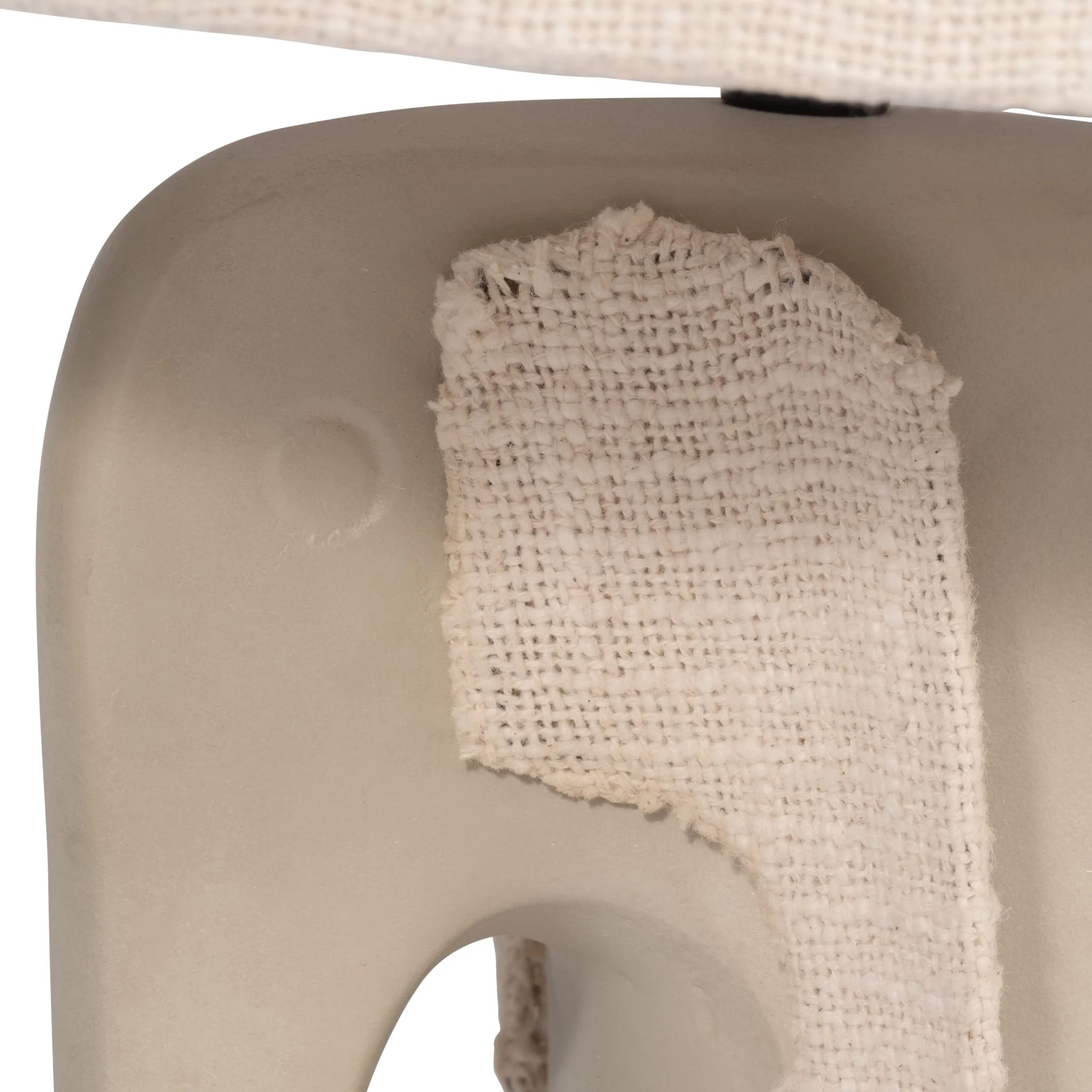 18" Ecomix Elephant Lamp, Beige - Image 5