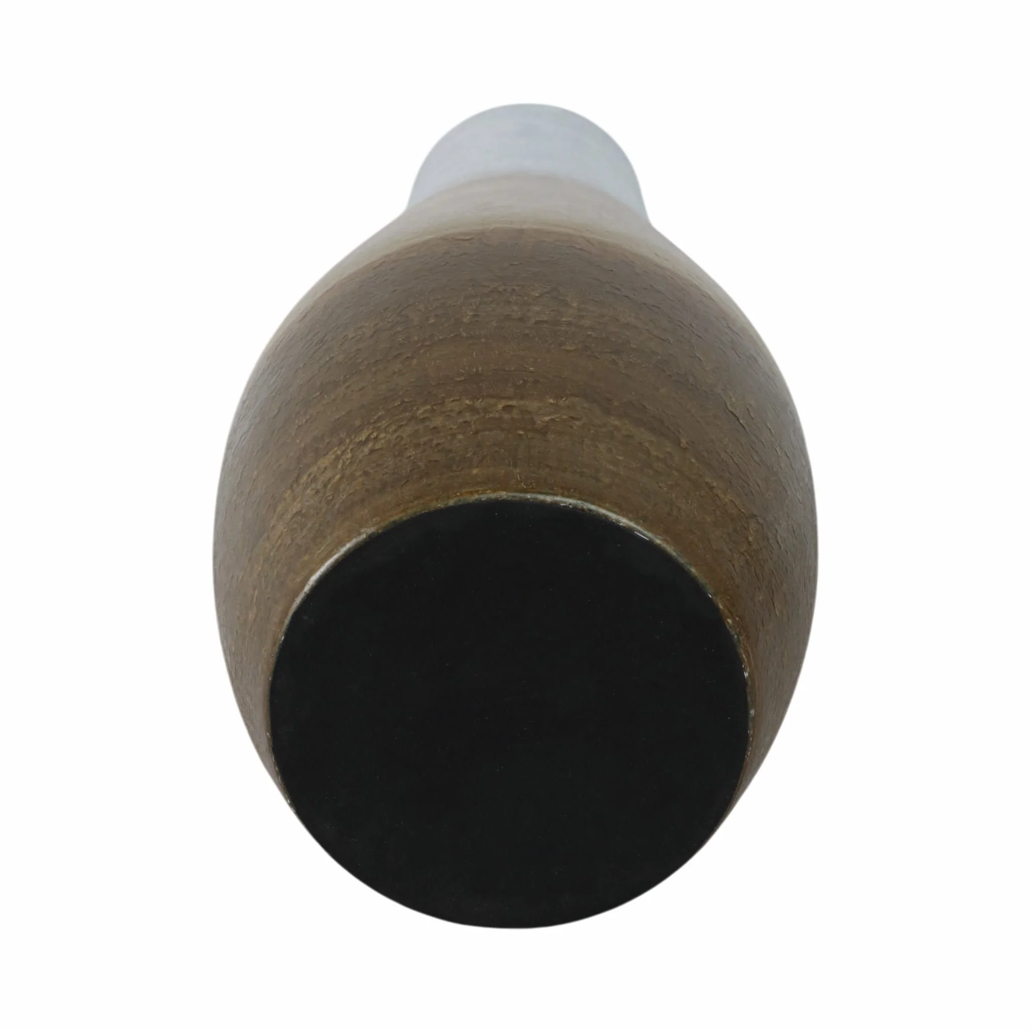 18" Gold Ombre Metal Hourglass Vase, White/gold - Image 7