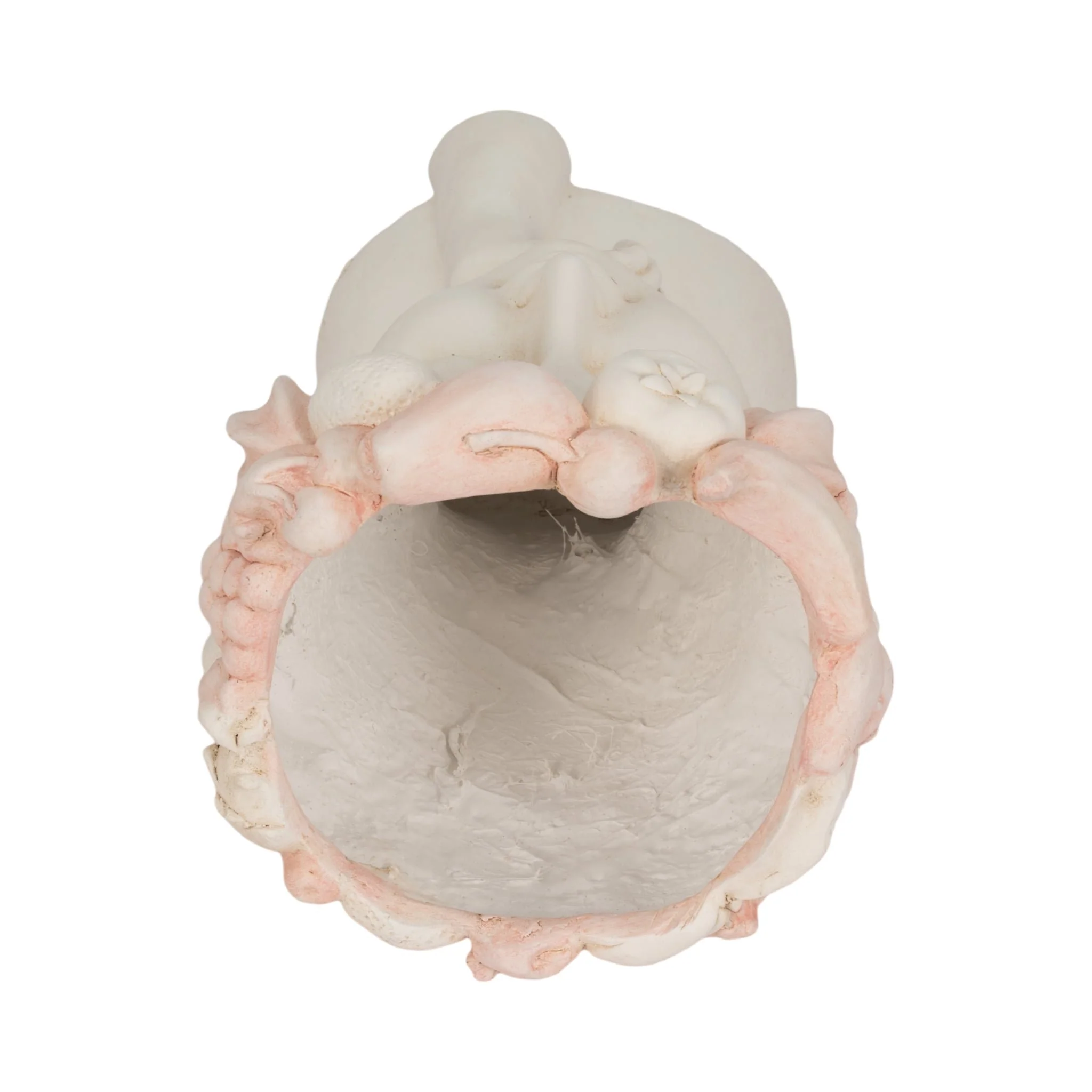 18" Lady With Flower Crown Planter, White/pink - Image 6