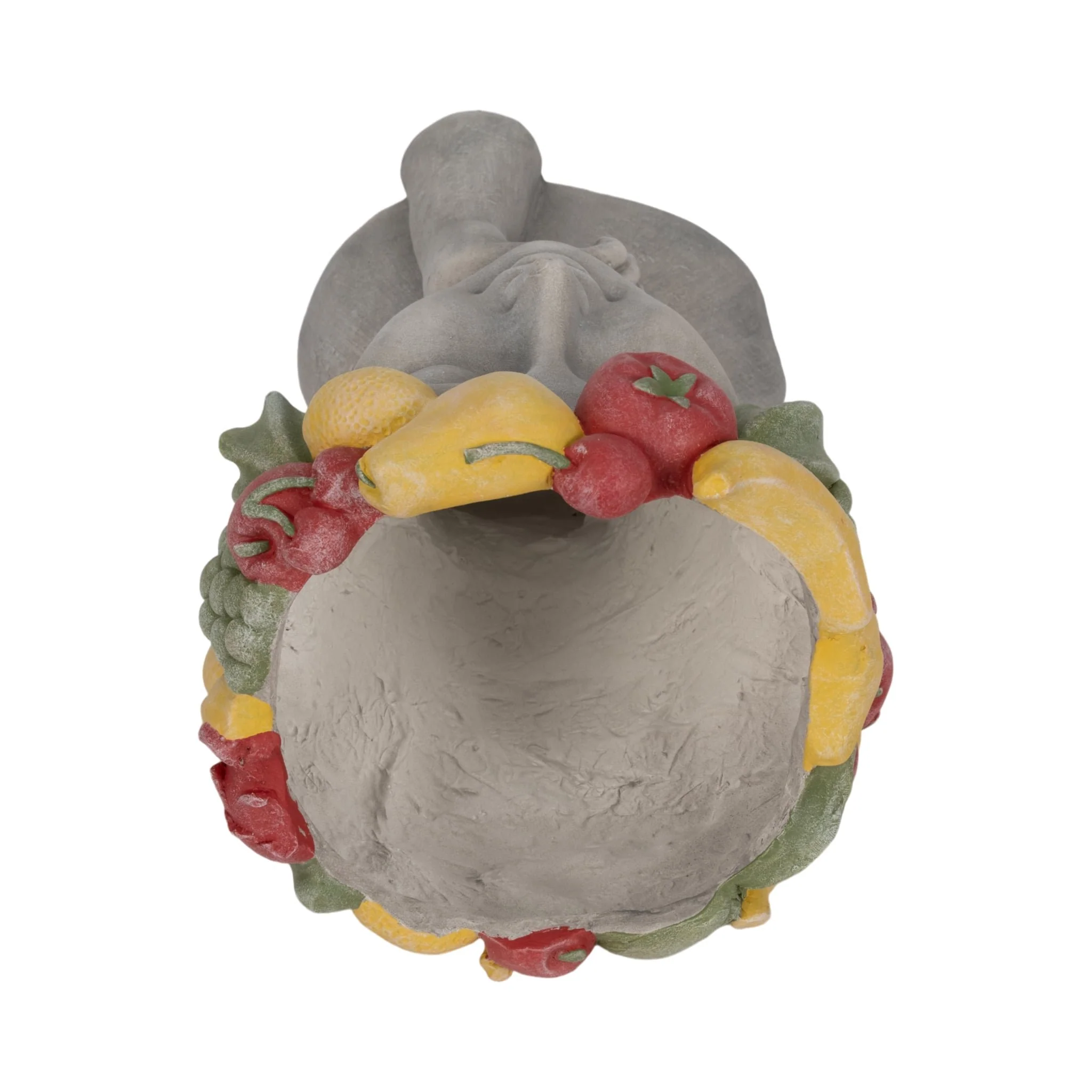 18" Lady With Fruit Planter, Grey/multi - Image 6