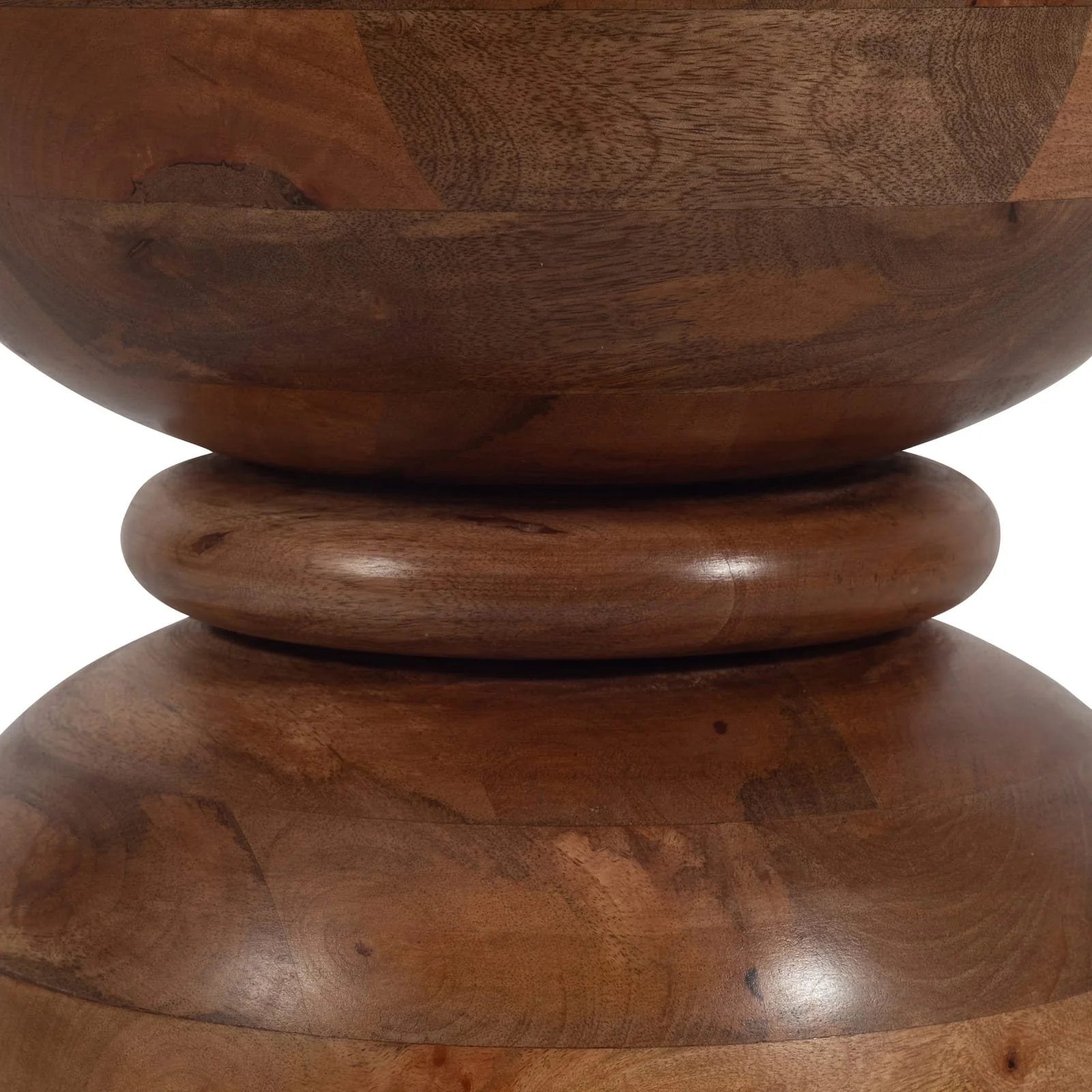 18" Polished Mango Wood Accent Table - Image 6
