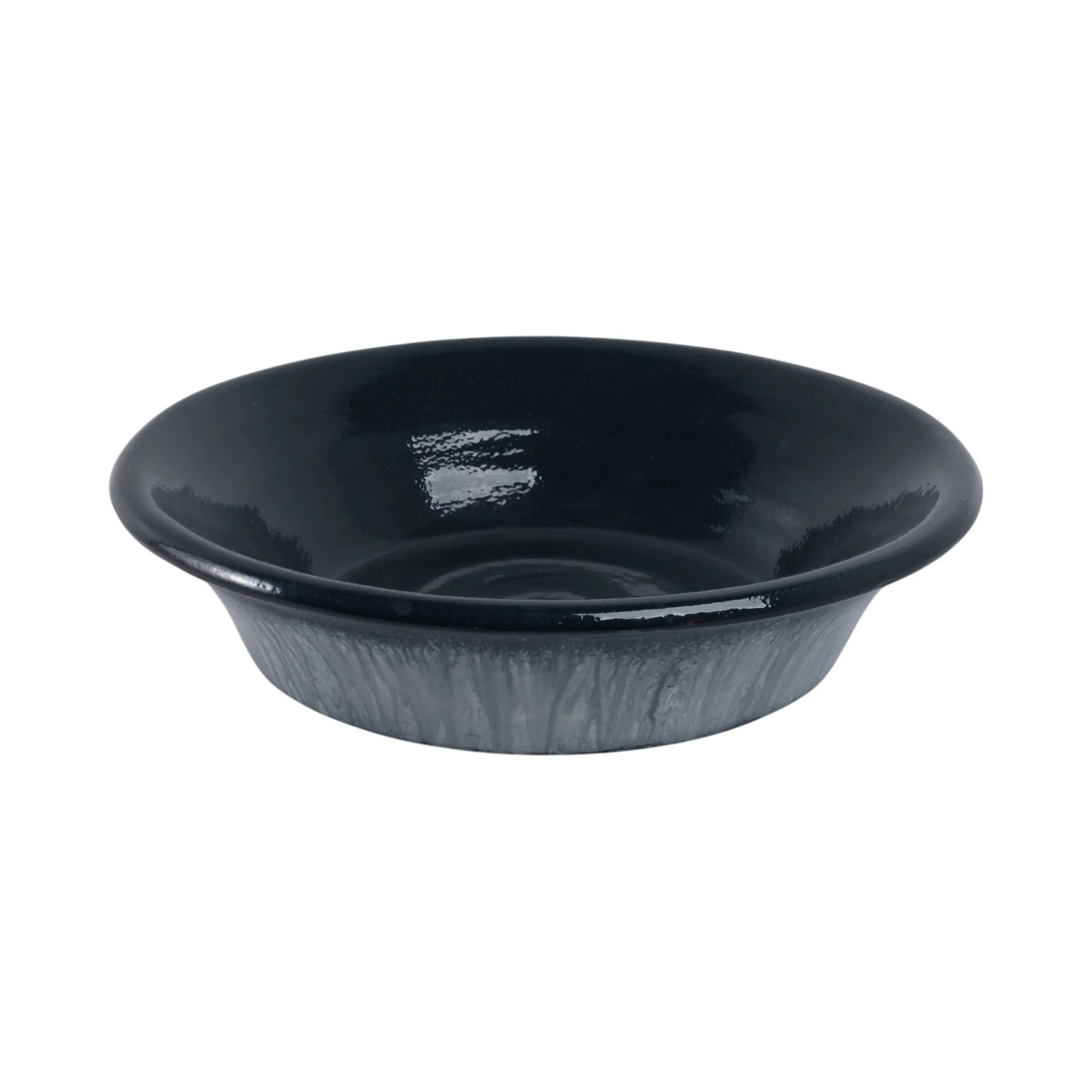 18" Tapered Bowl Reactive Finish, Blue - Image 3