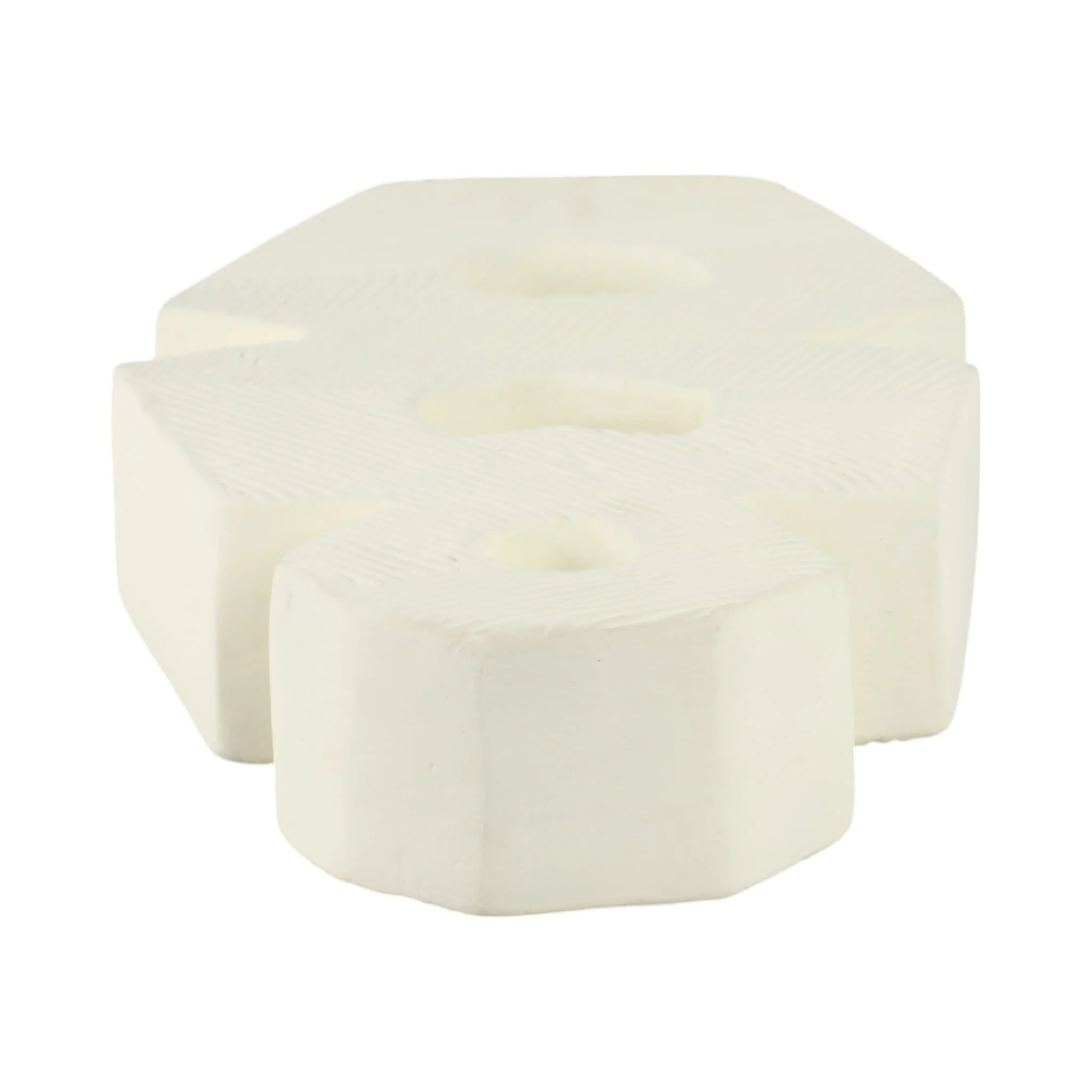 18" Terracotta Abstract Sculpture, Ivory - Image 6