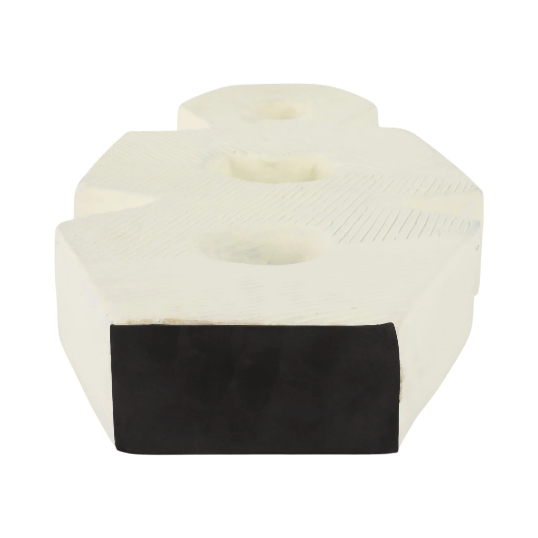 18" Terracotta Abstract Sculpture, Ivory - Image 7