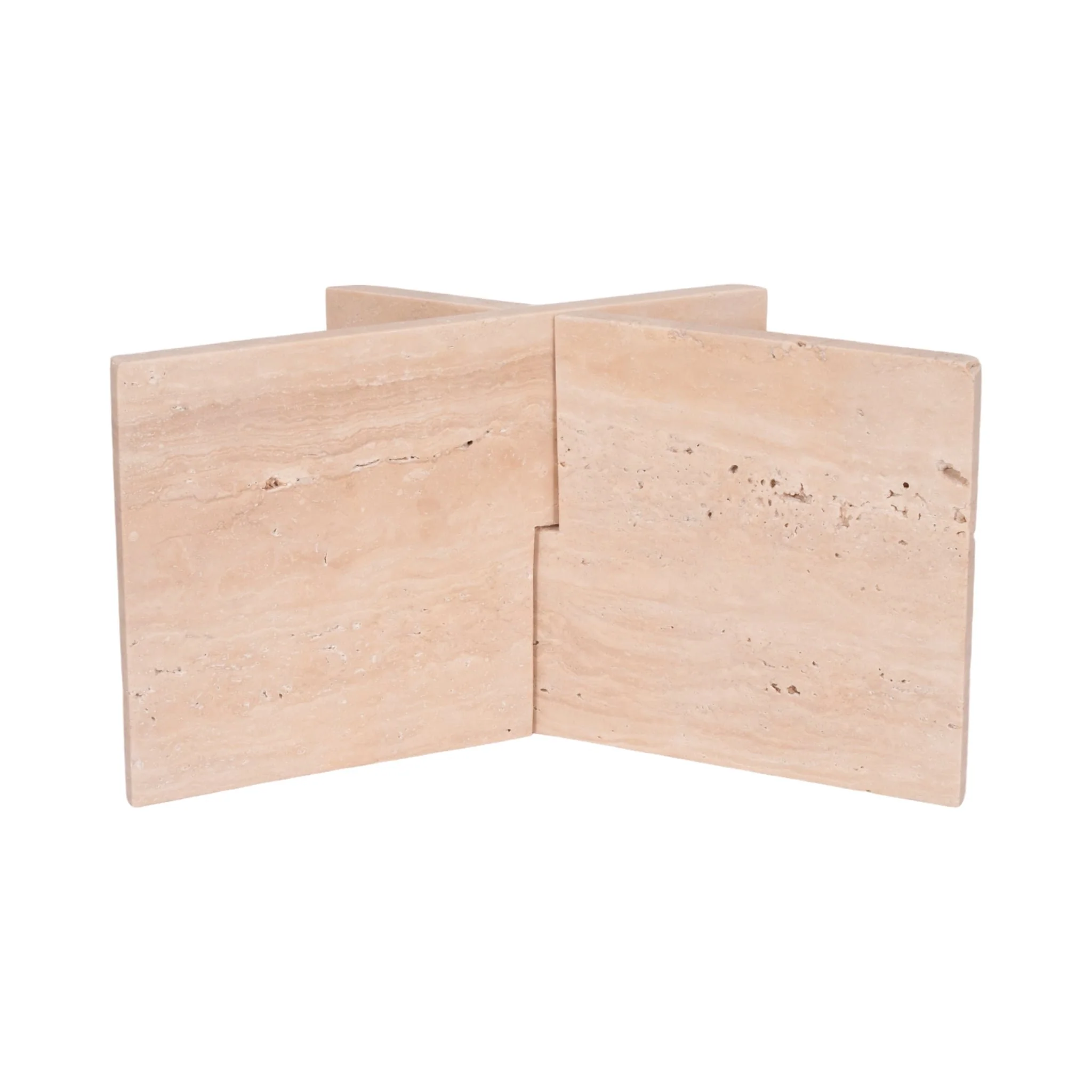 18" Travertine Bookstand, Tan, Kd - Image 6