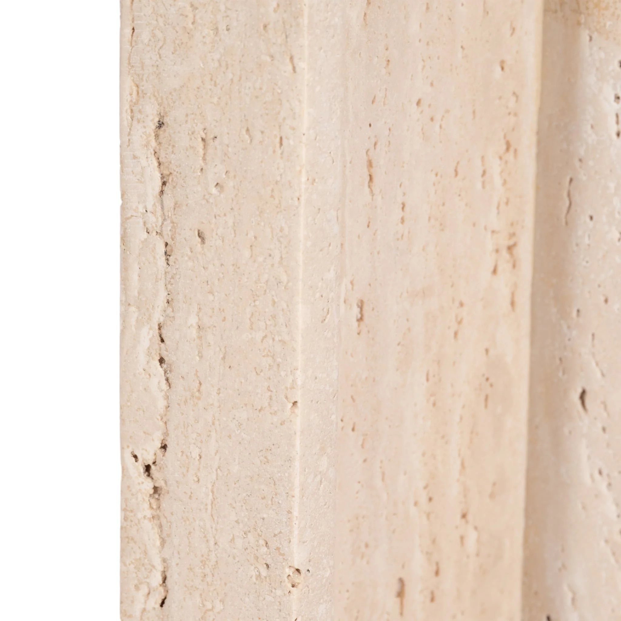 18" Travertine Rectangular Tray, Tan - Image 5