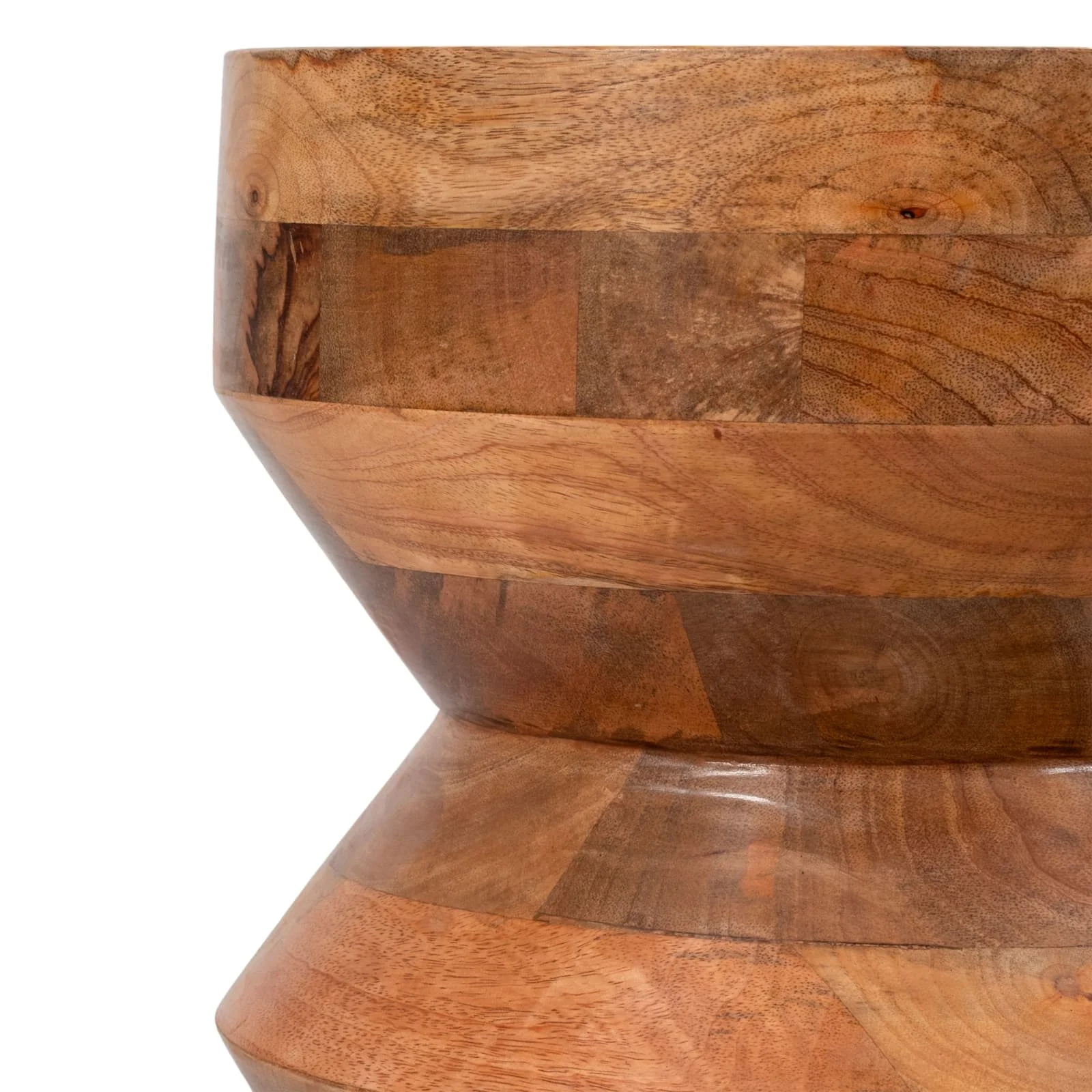 18" Wood Accordion Accent Table, Natural - Image 6