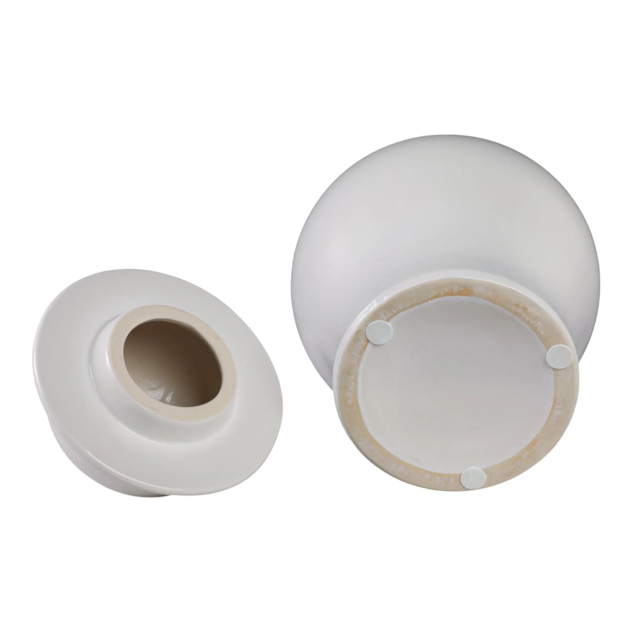 18"h Temple Jar, Matte White - Image 7