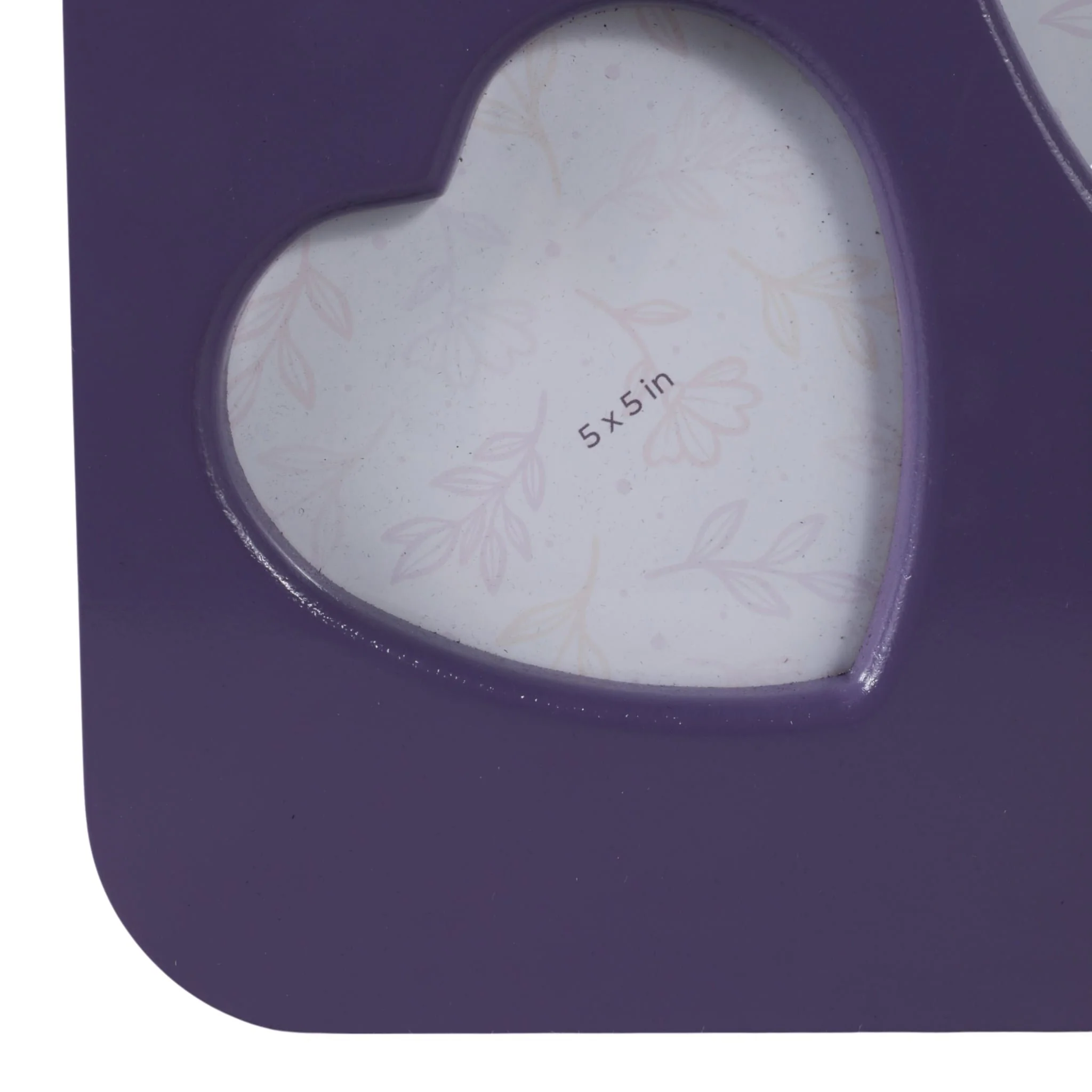 18x11" 3 Hearts Collage Photo Frame, Lilac - Image 5