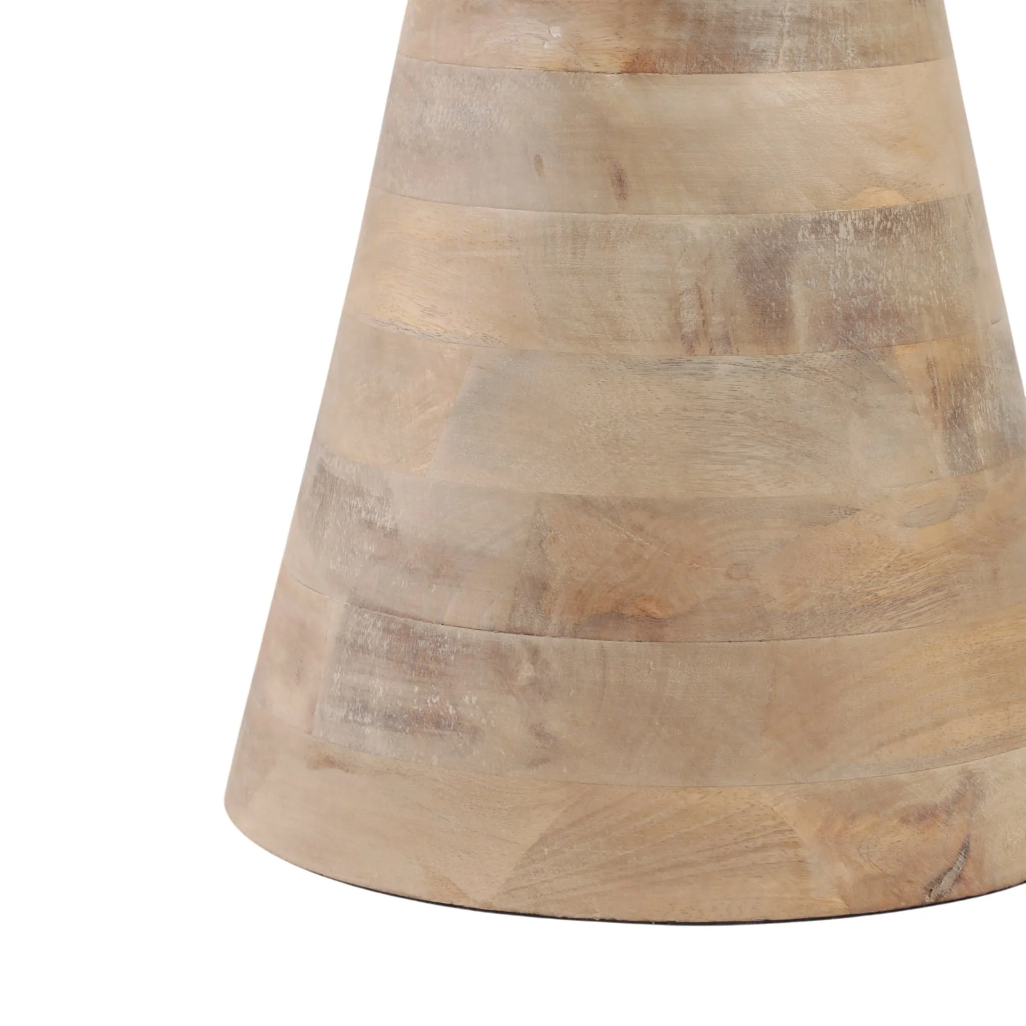 18x13" Hourglass Marble Top Accent Table, Wht/blnd - Image 5