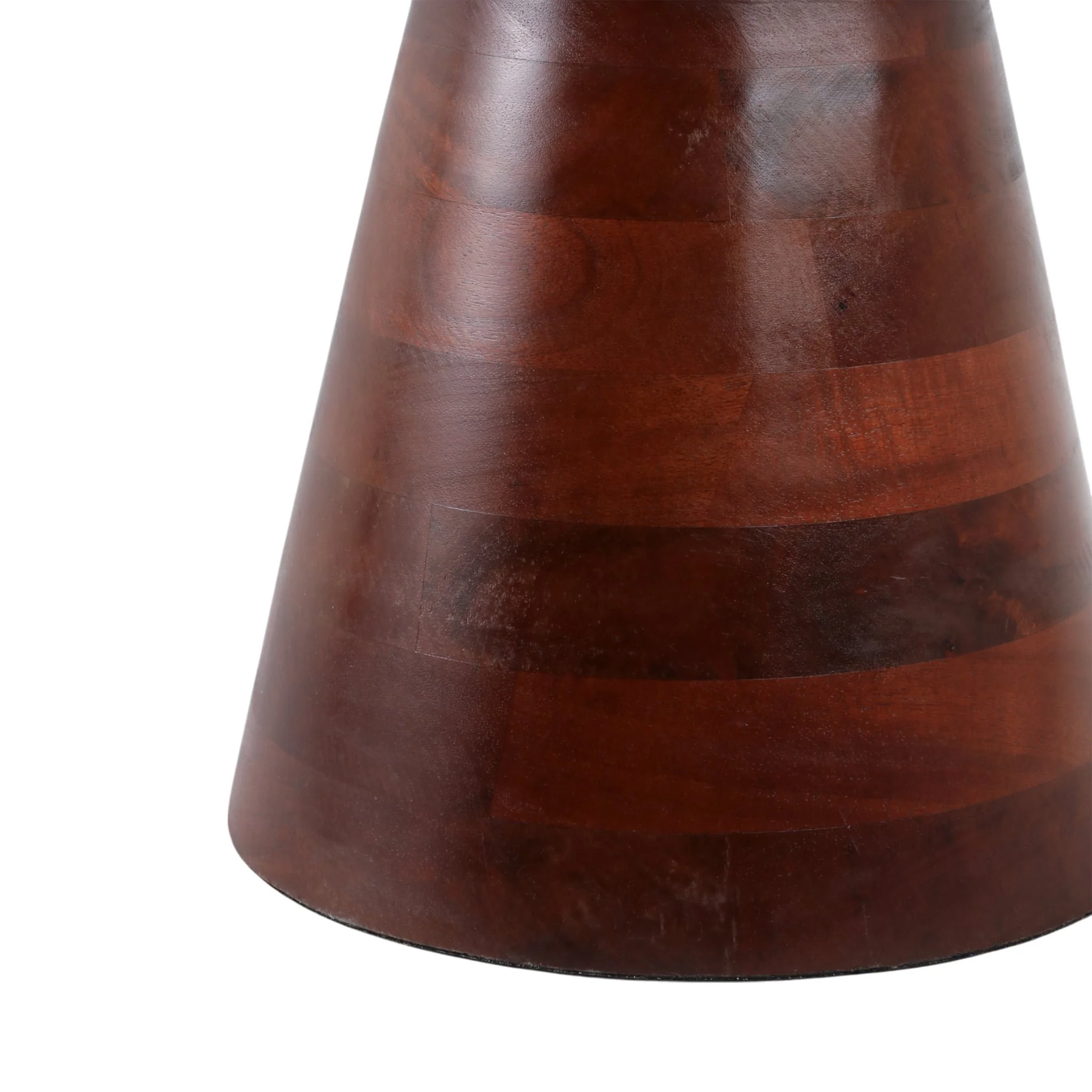 18x13" Hourglass Trvrtine Top Accent Tble,tan/wlnt - Image 5