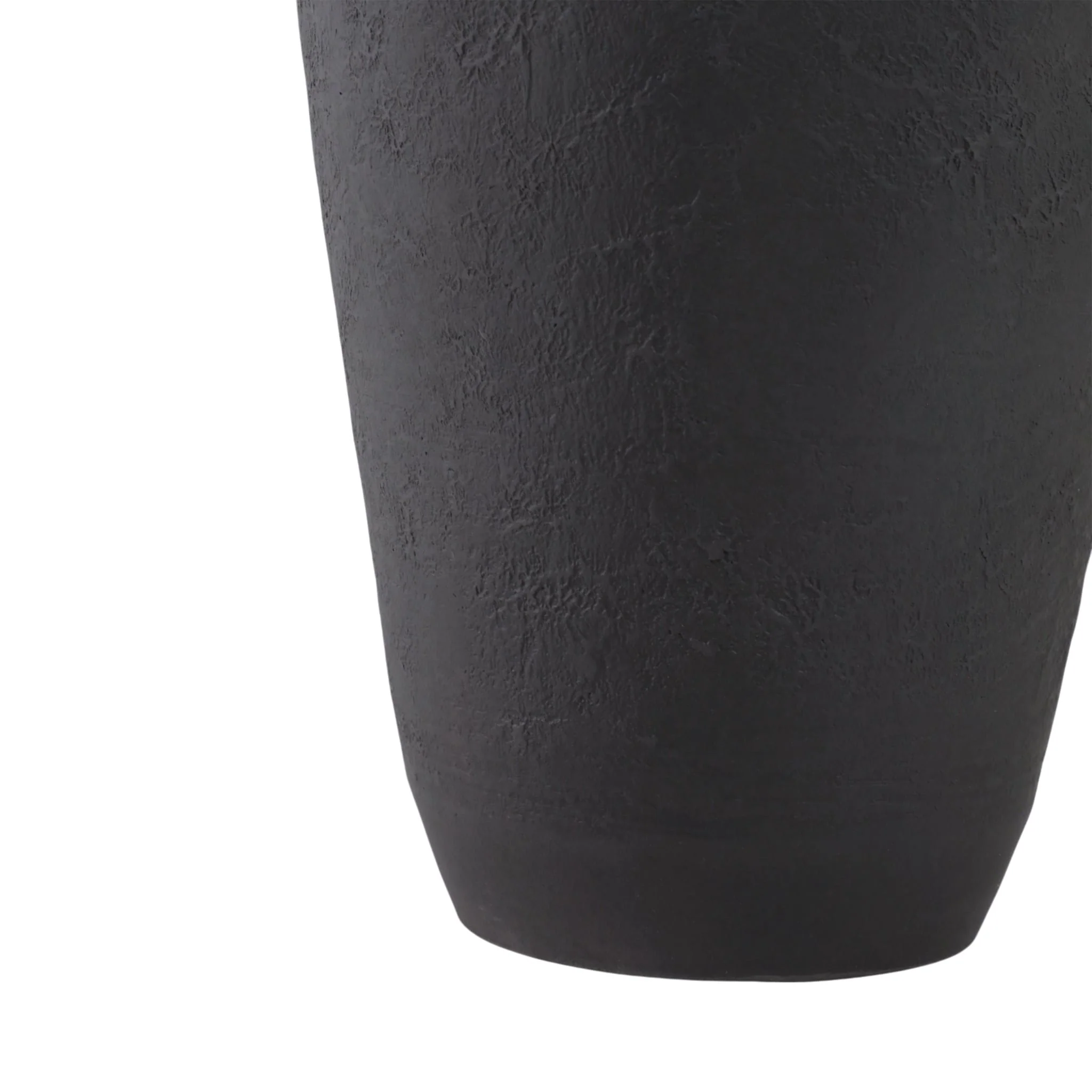18x9" Terracotta Floor Vase, Black - Image 5