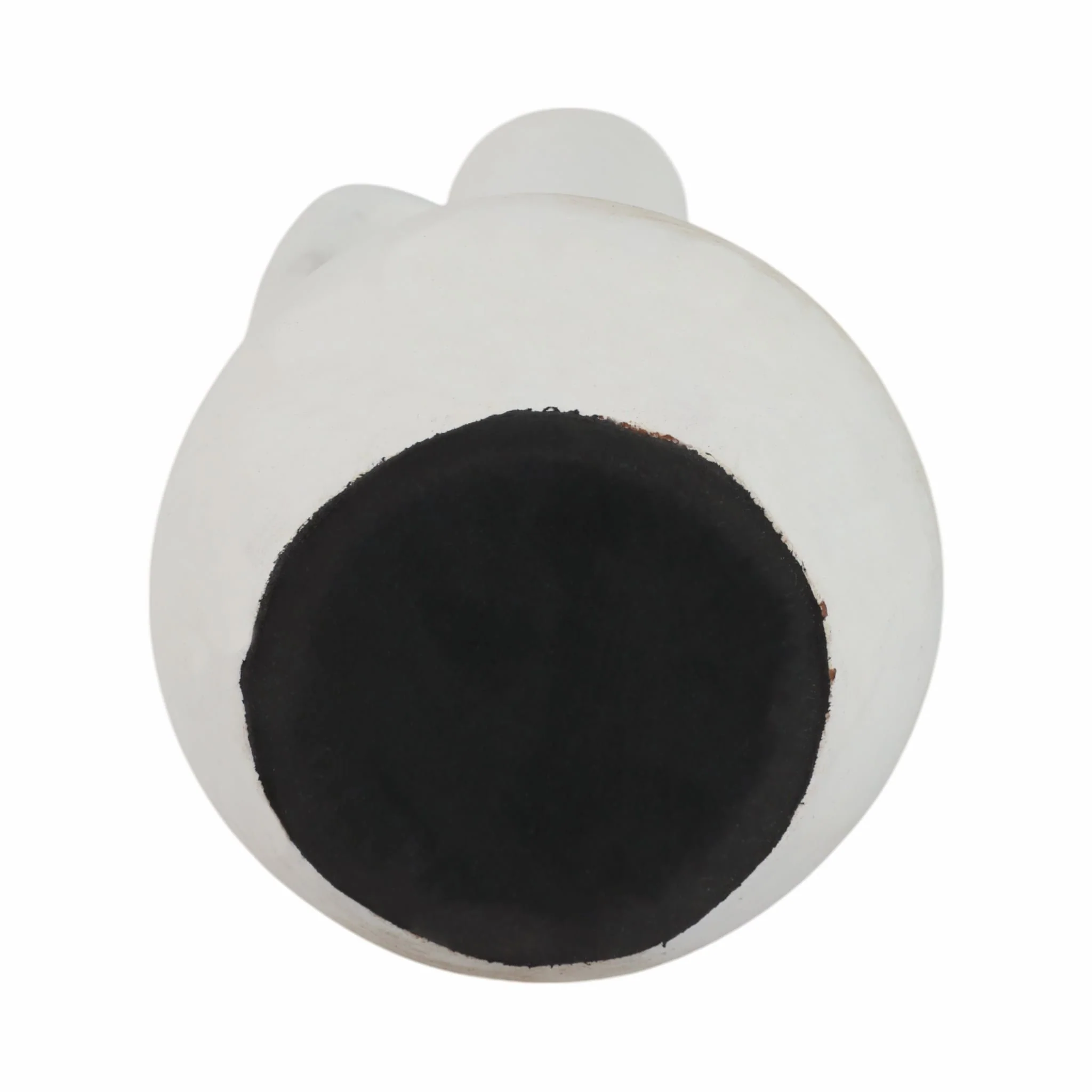 19" Asymmetrical Eared Terracotta Btl Vase, White - Image 7