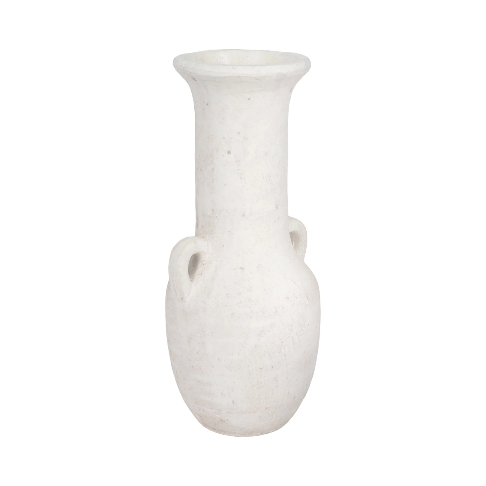 19" Nomad Vase Rough Finish, White - Image 3