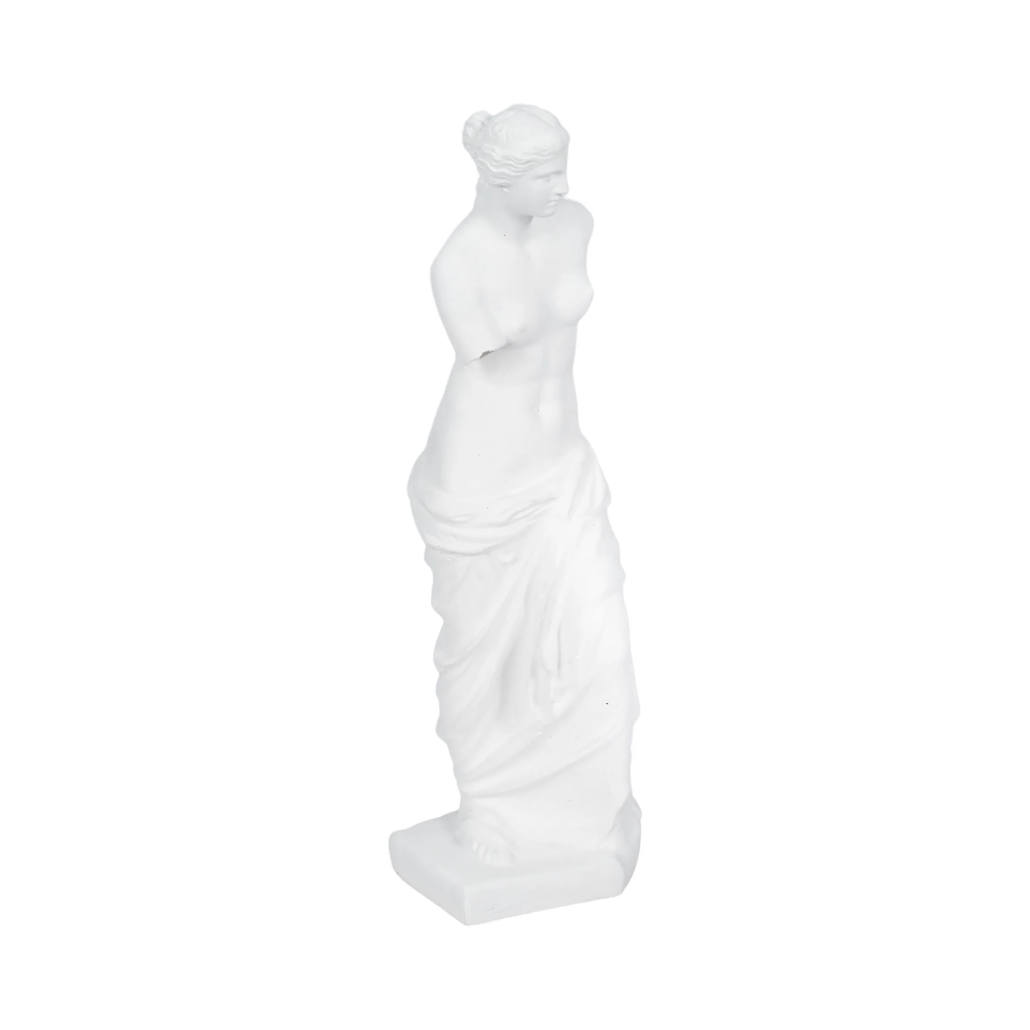 19" Roman Goddess Statue, White - Image 2