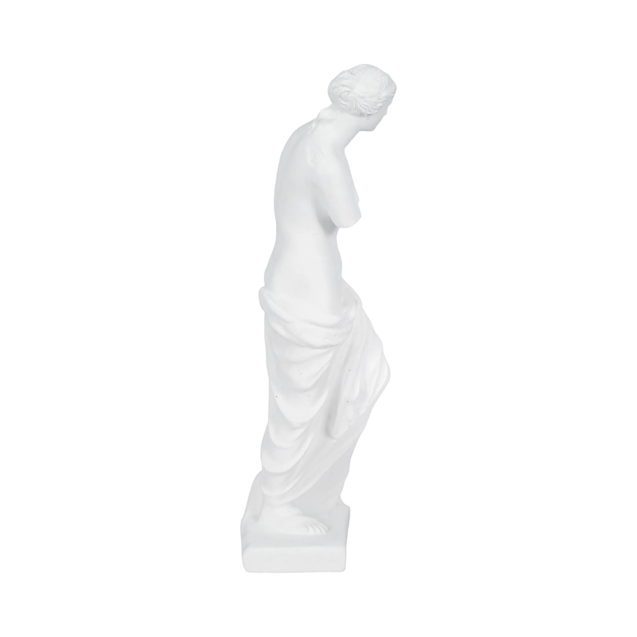 19" Roman Goddess Statue, White - Image 3