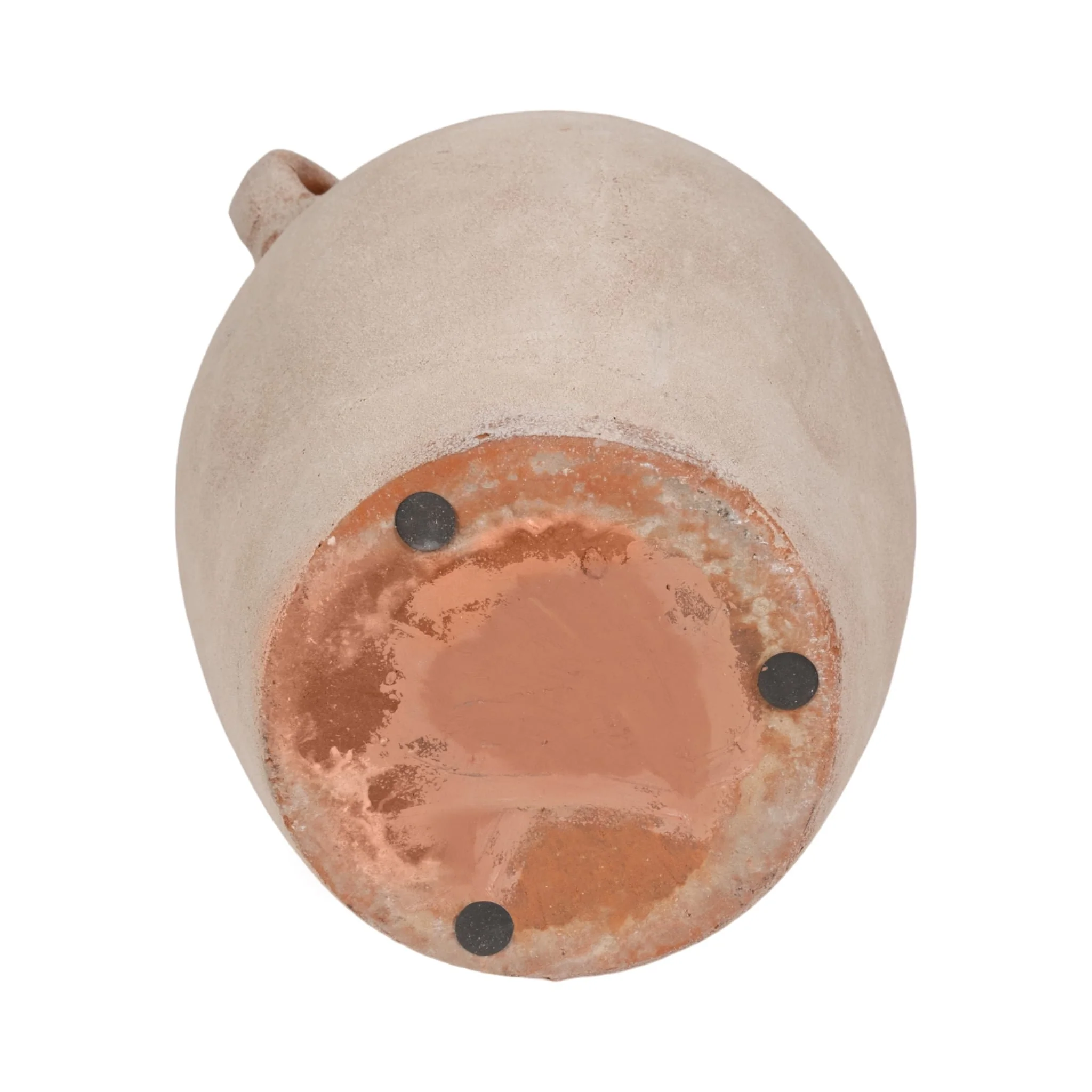 19" Weathered Vase, White/natural - Image 7