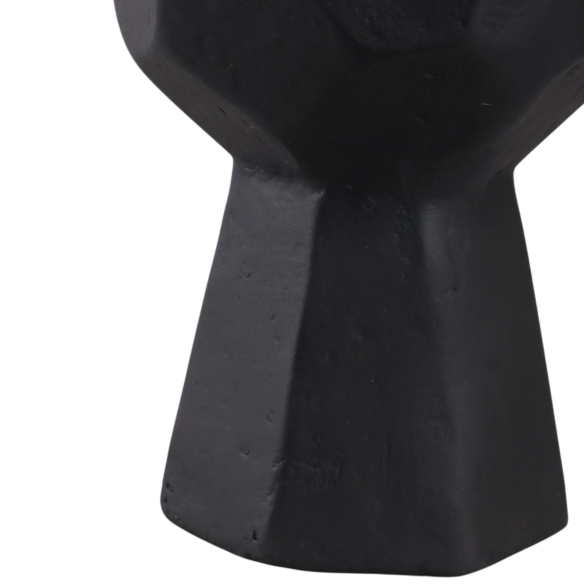 19x6" Faceted Rocks Paper Mache Sculpture, Black - Image 5