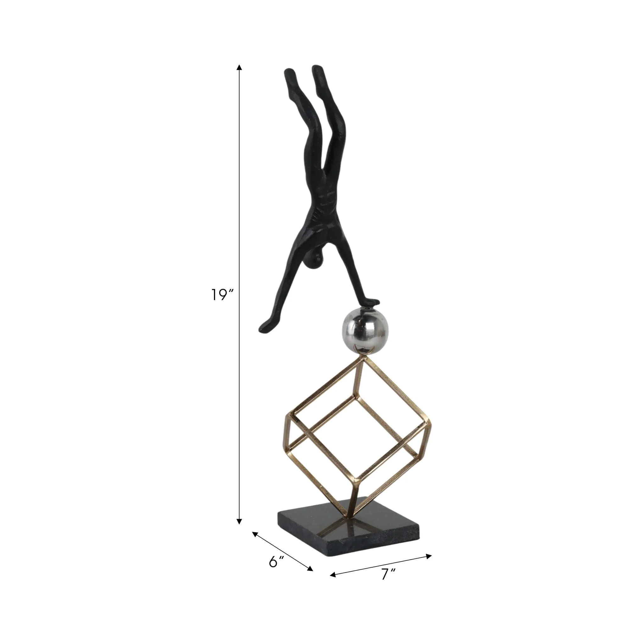 19x7" Gymnast On Ball & Cube, Multi - Image 8