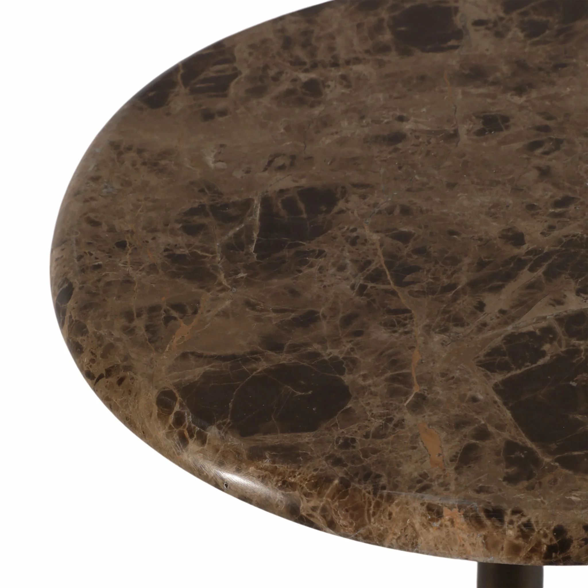 20" Marble Accent Table Ball Base, Bwn - Image 4
