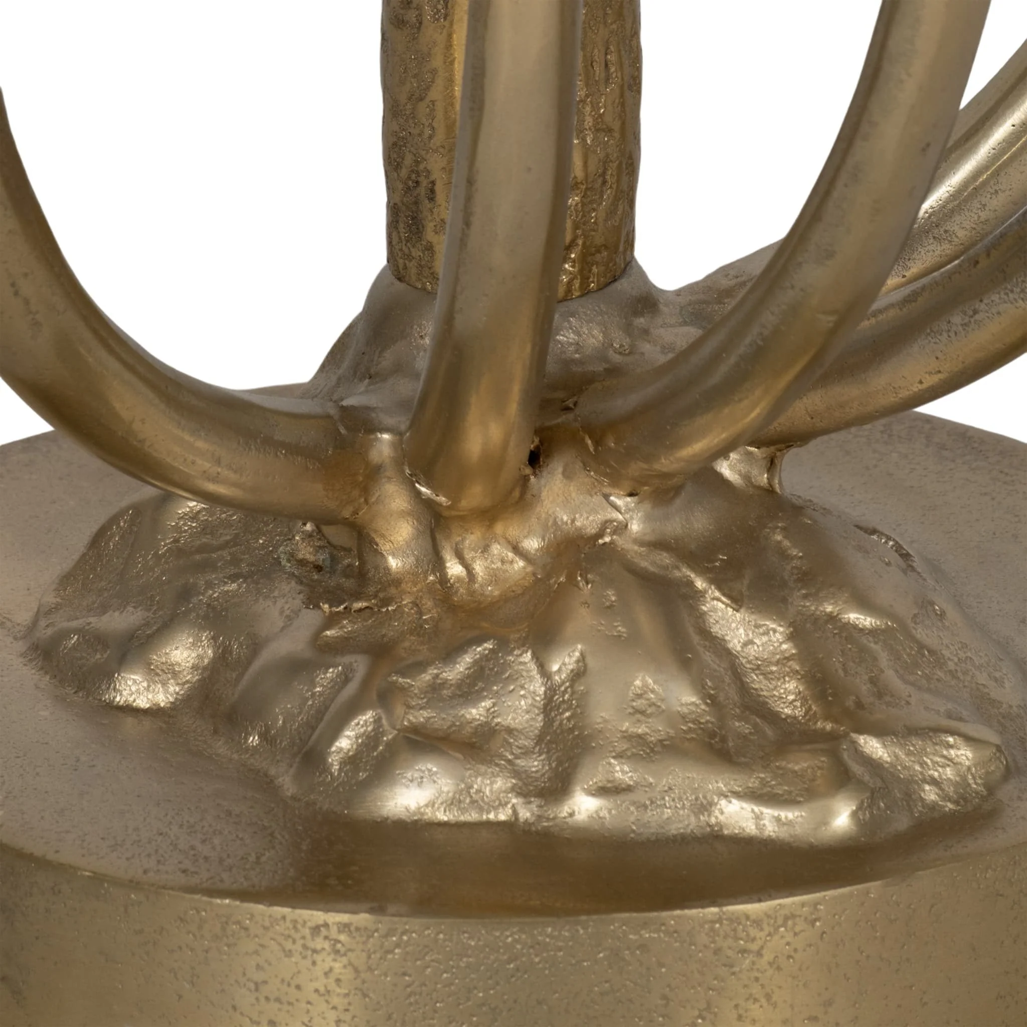 20" Mushrooms Accent Table, Gold Kd - Image 6
